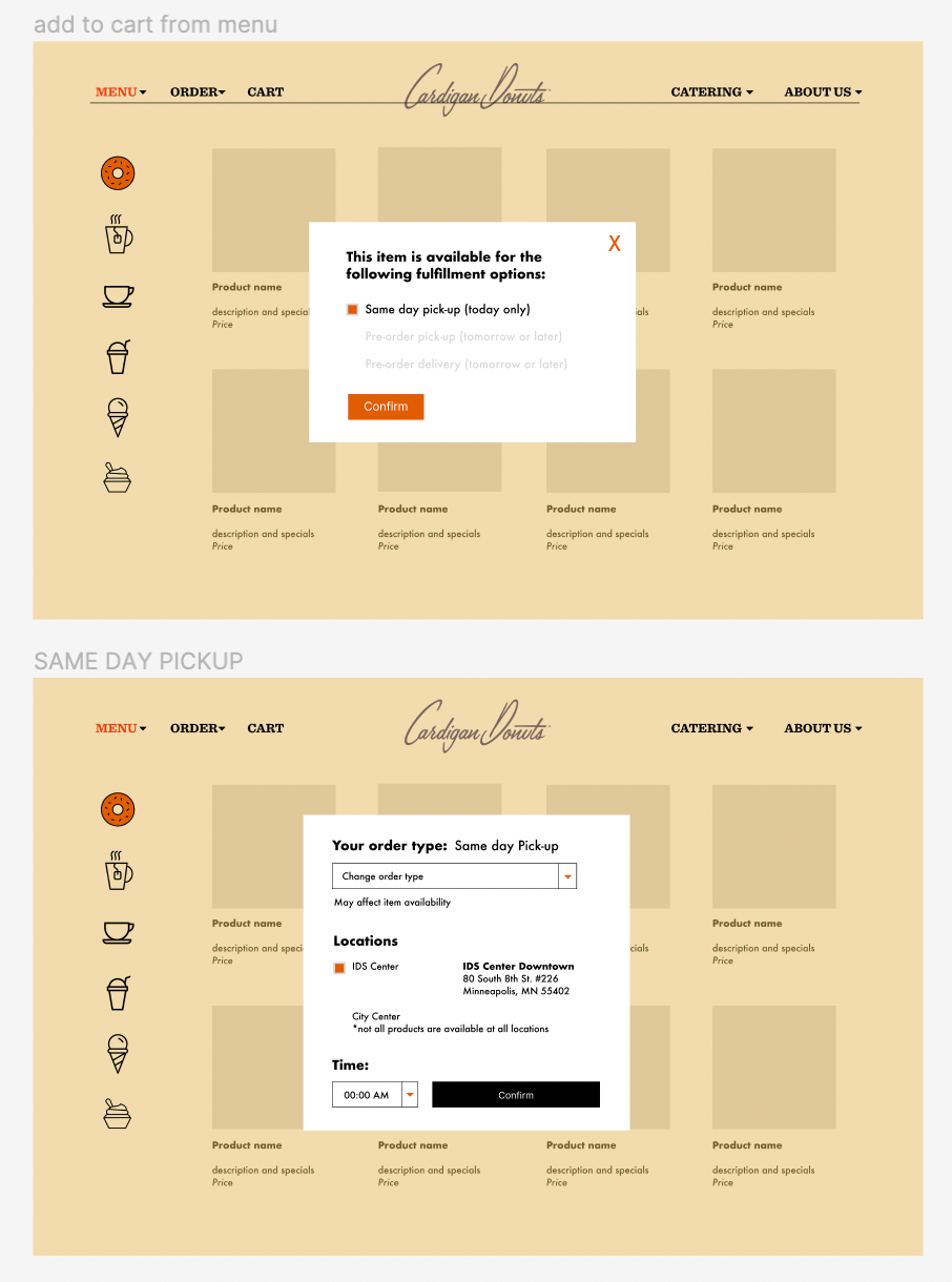 flow screens 1 & 2