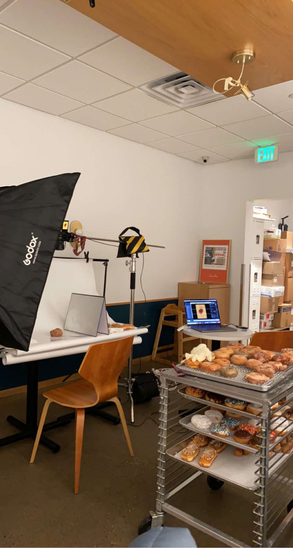 photoshoot set-up