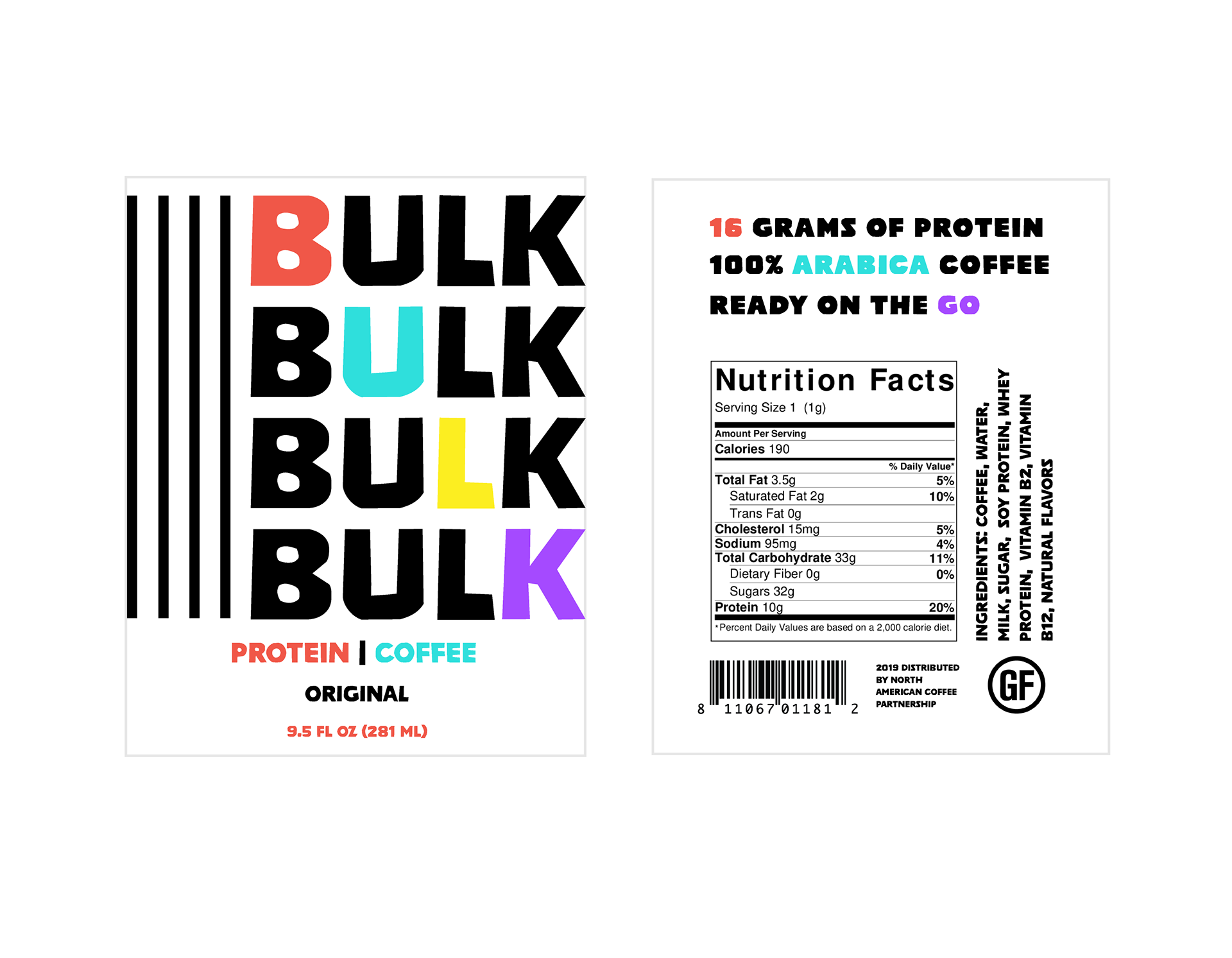 Front and back labels