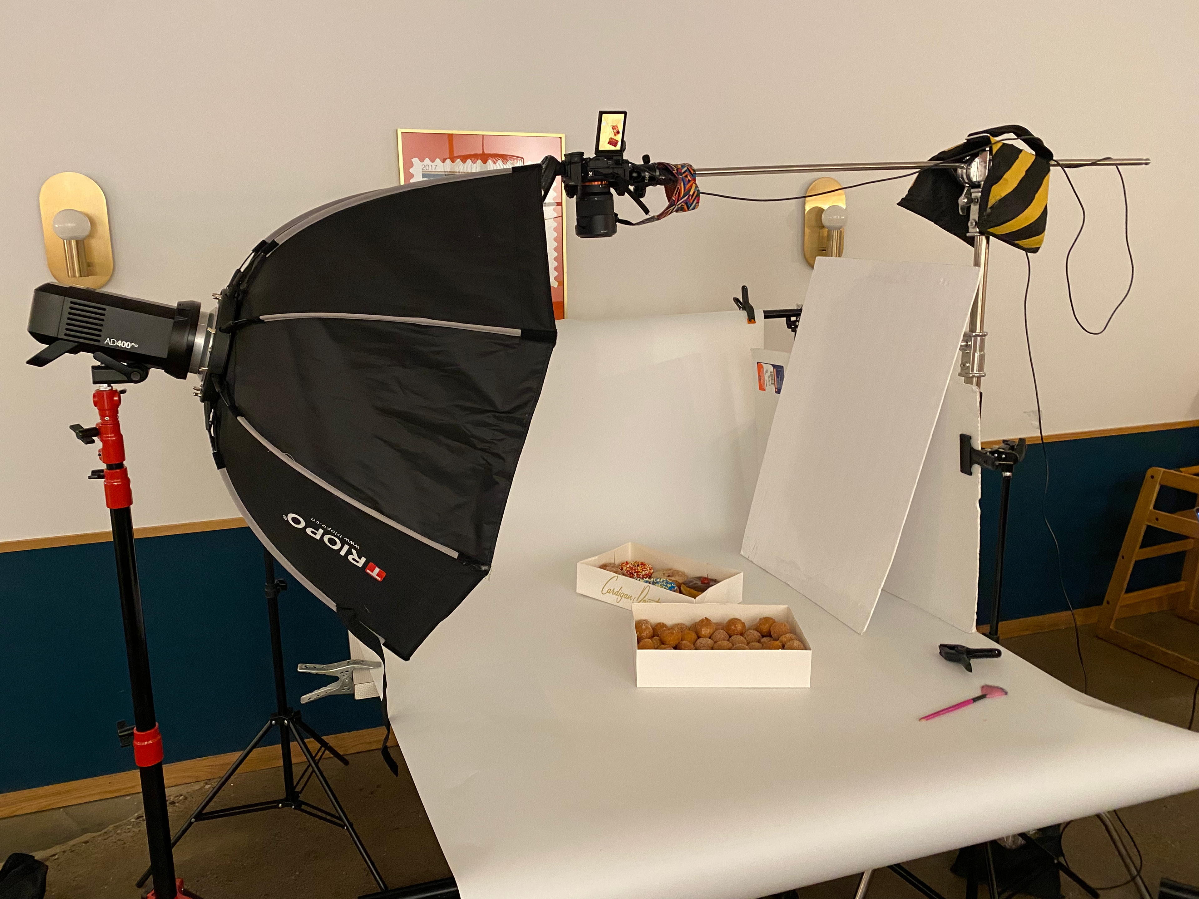 photoshoot set-up