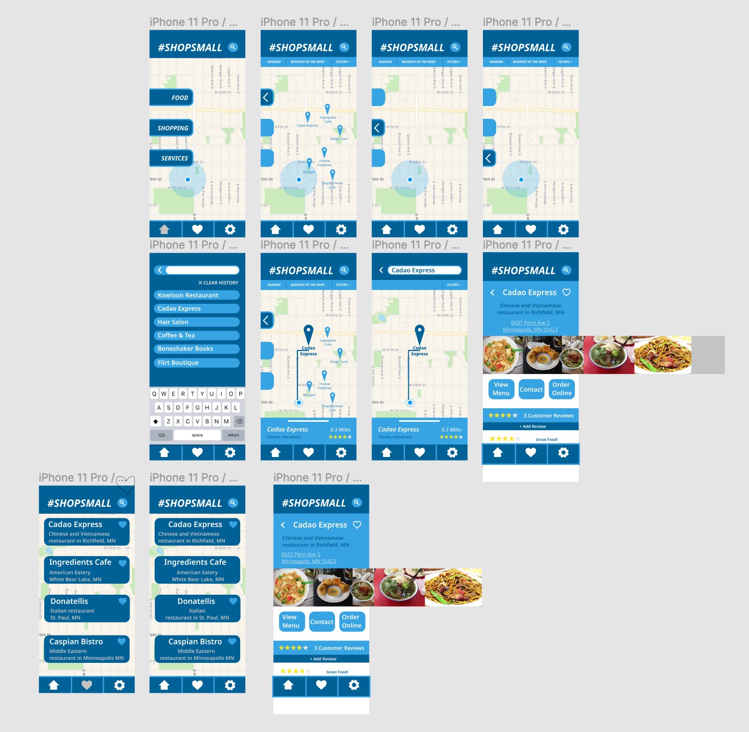 Figma wireframes
