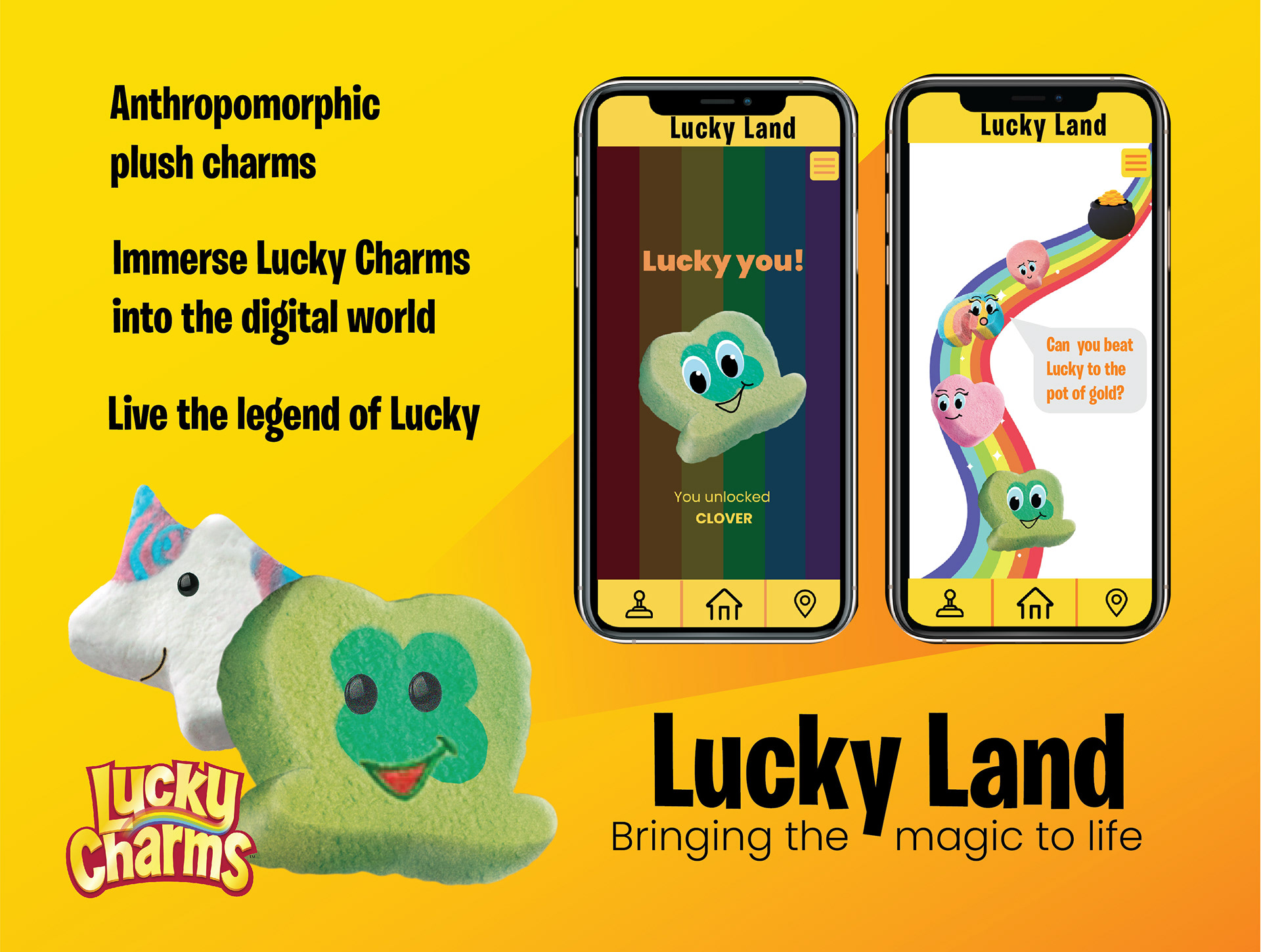 Lucky Land idea - Plushie charms that live in a digital Lucky Charm World