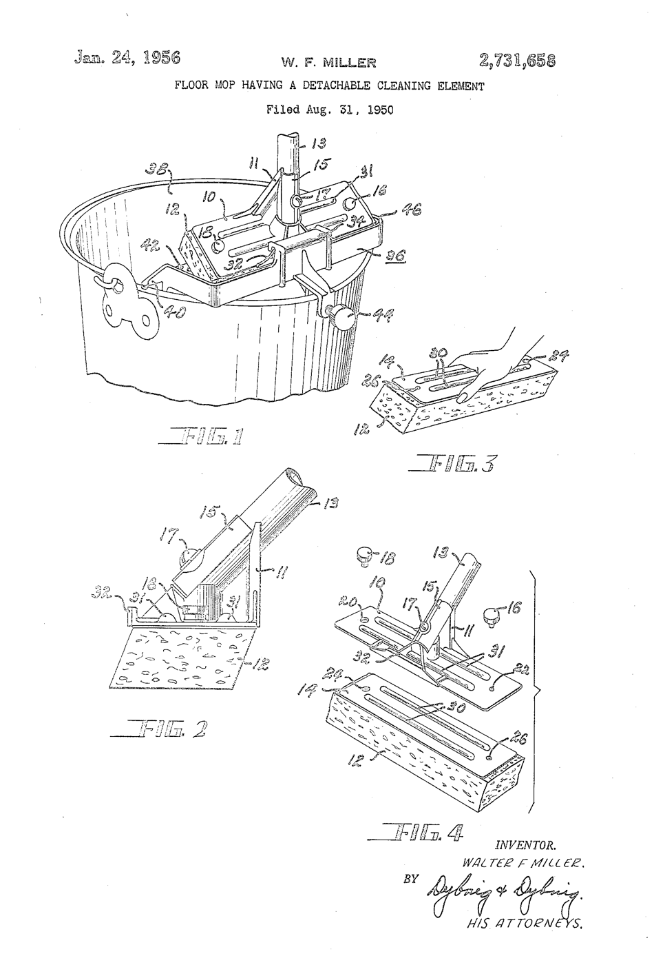 Patent of an existing mop