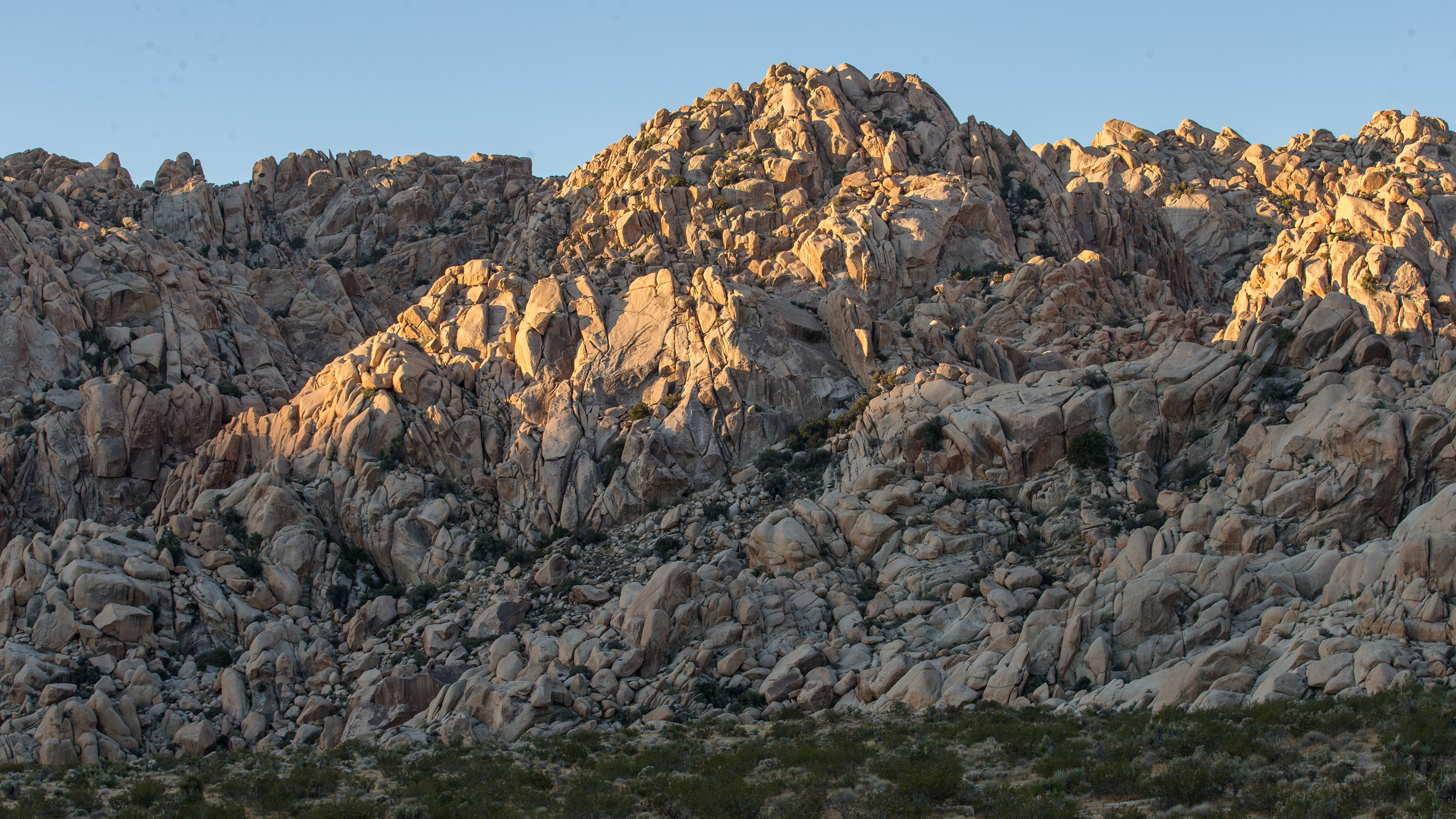 A cliffside in Joshua Tree National Park in Oct. 2019.
