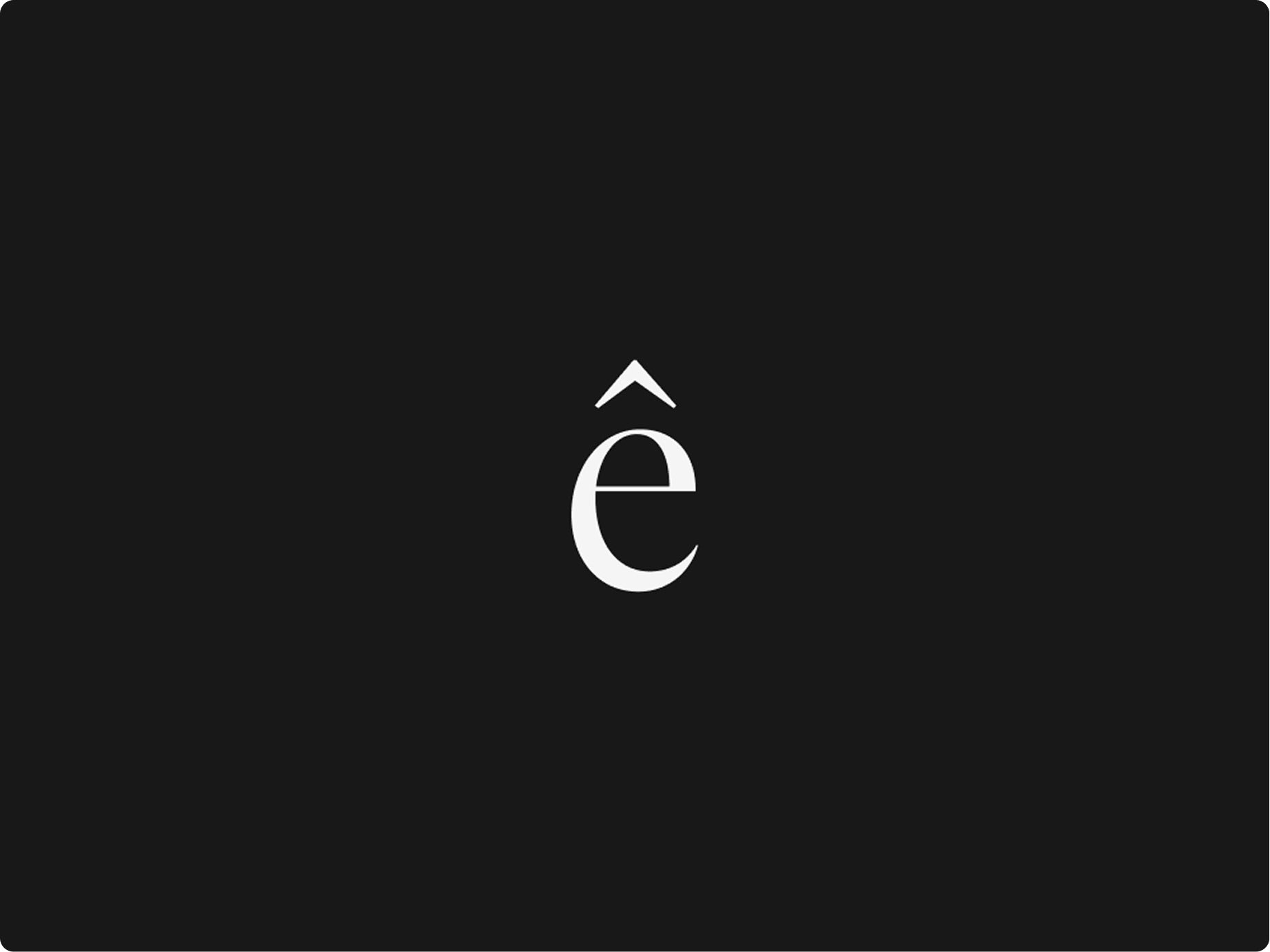 Elêonise Jewelry Jewelry brand identity, logo design and graphic design for Eleonise Jewelry, a luxury jewelry brand inspired by French culture and design. The project includes brand identity development with a custom logo symbol — a decorative letter 'e' featuring the L'Élan accent, echoing the arrow motif found in the brand's signature earrings and accessories. The visual identity communicates elegance, individuality and a strong connection to French aesthetic.