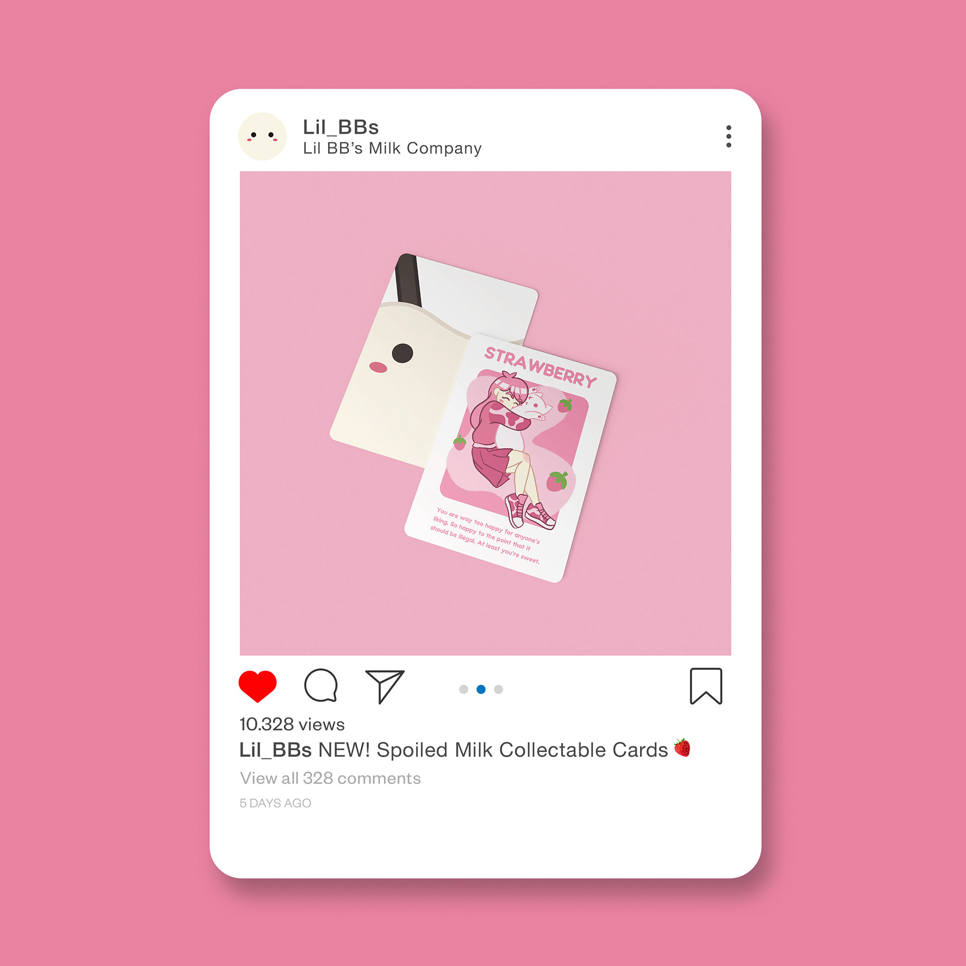 Strawberry Milk Post
