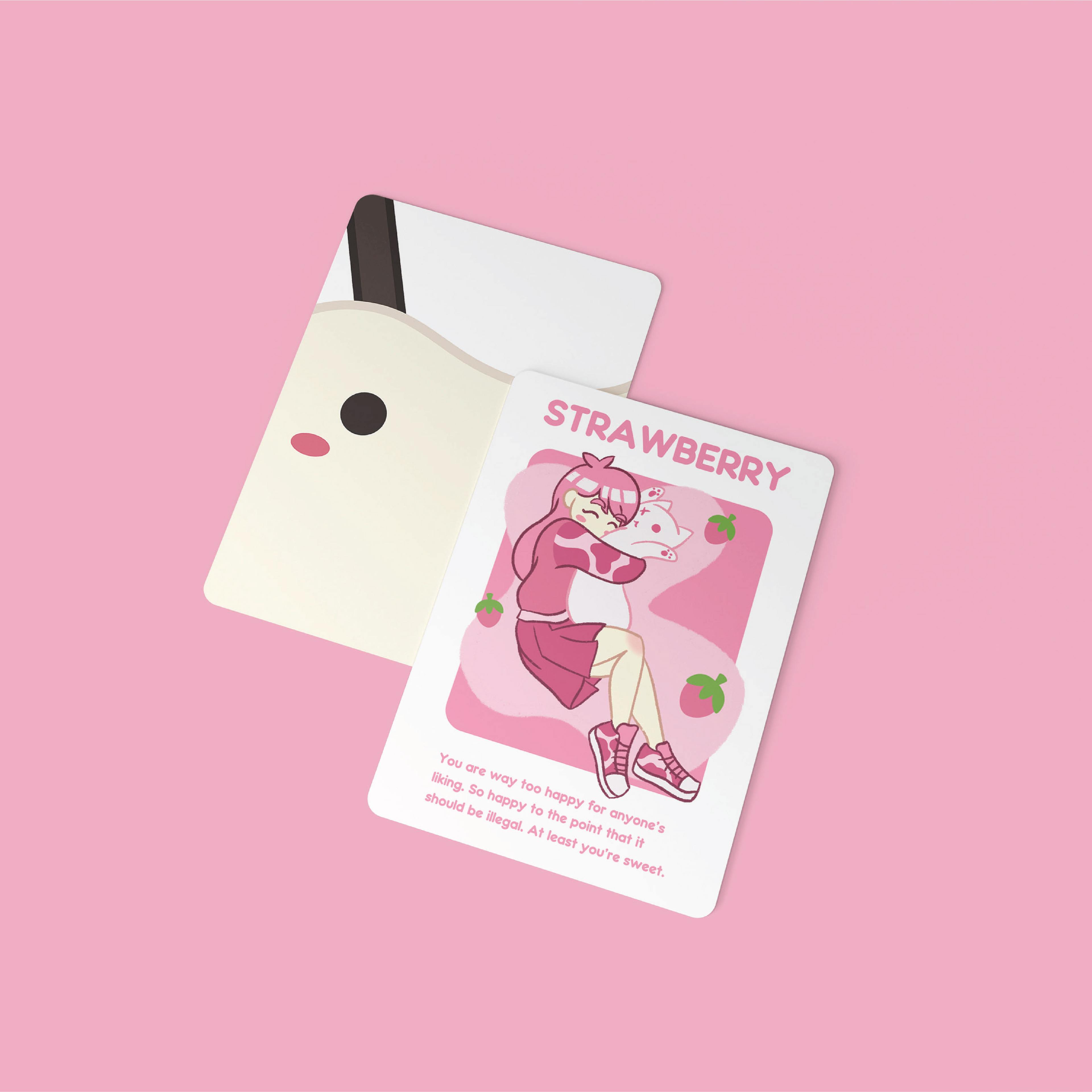 Strawberry Milk Card