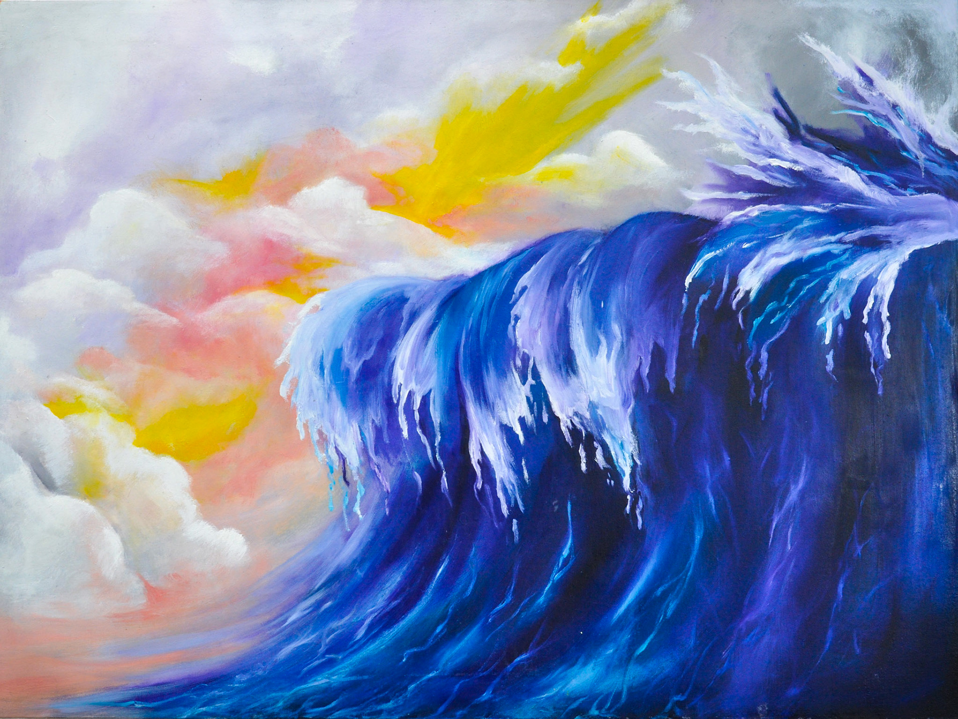 Waves, 2017, Oil on canvas