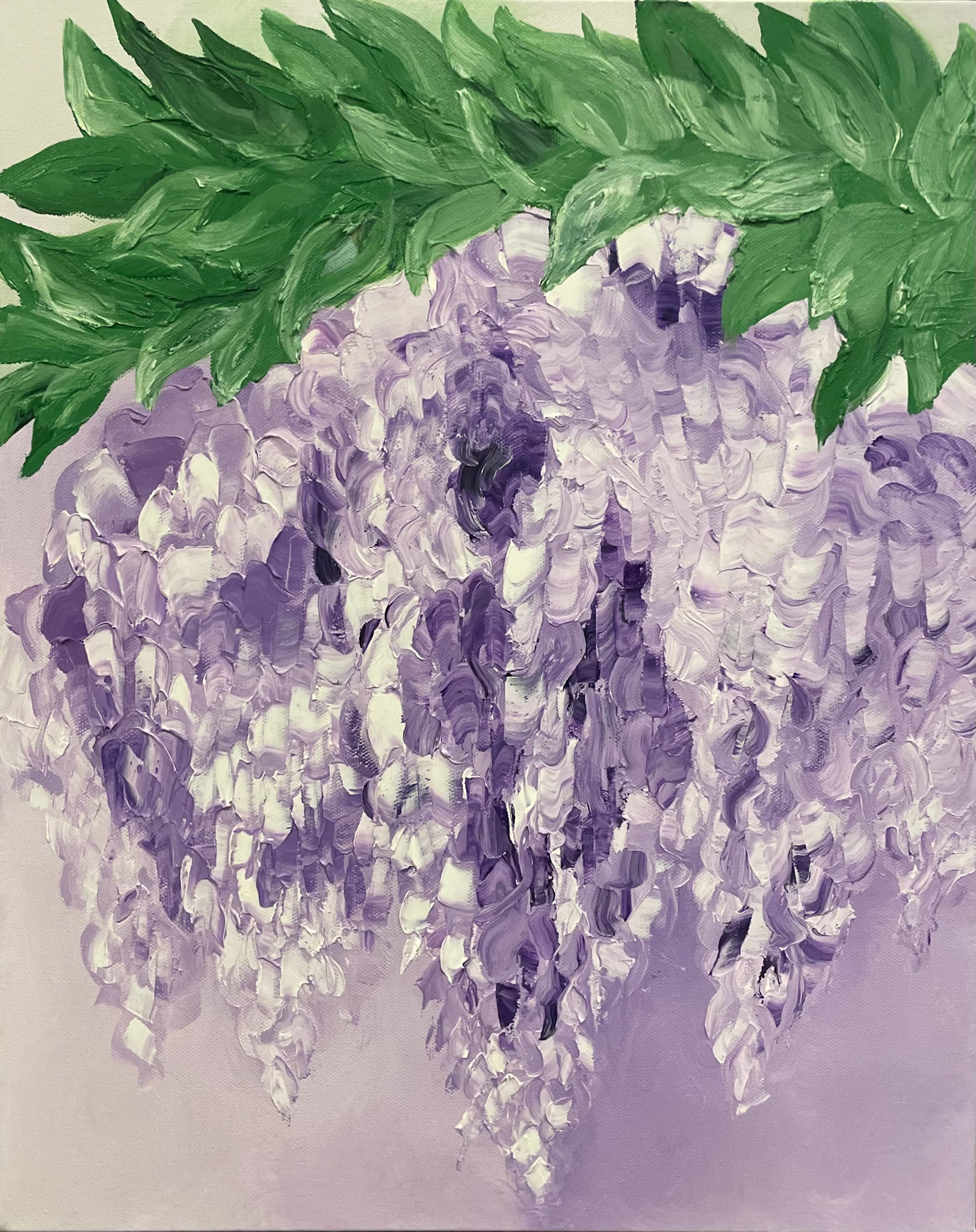 Wisteria, 2023, Oil on canvas, 16"x20"