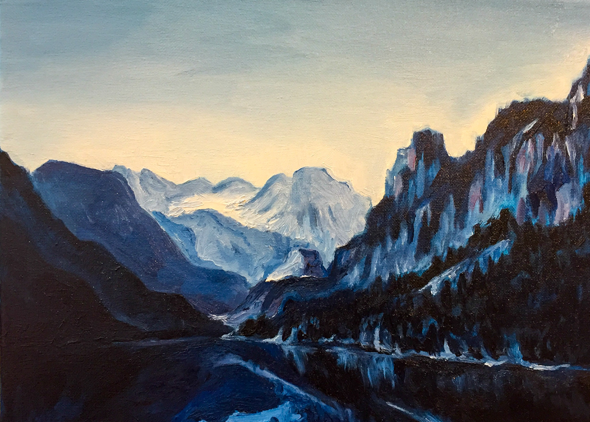 Blue Mountains, 2016, Oil on canvas