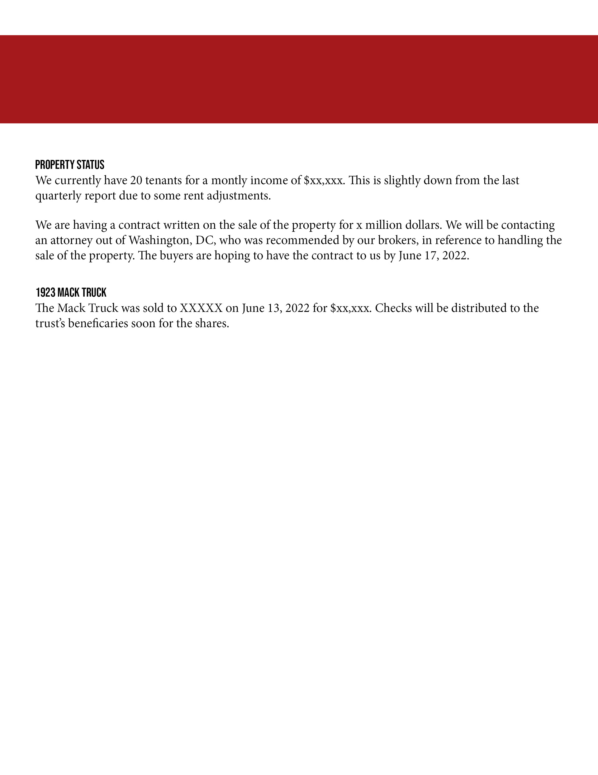 Image of Quarterly Report page 2