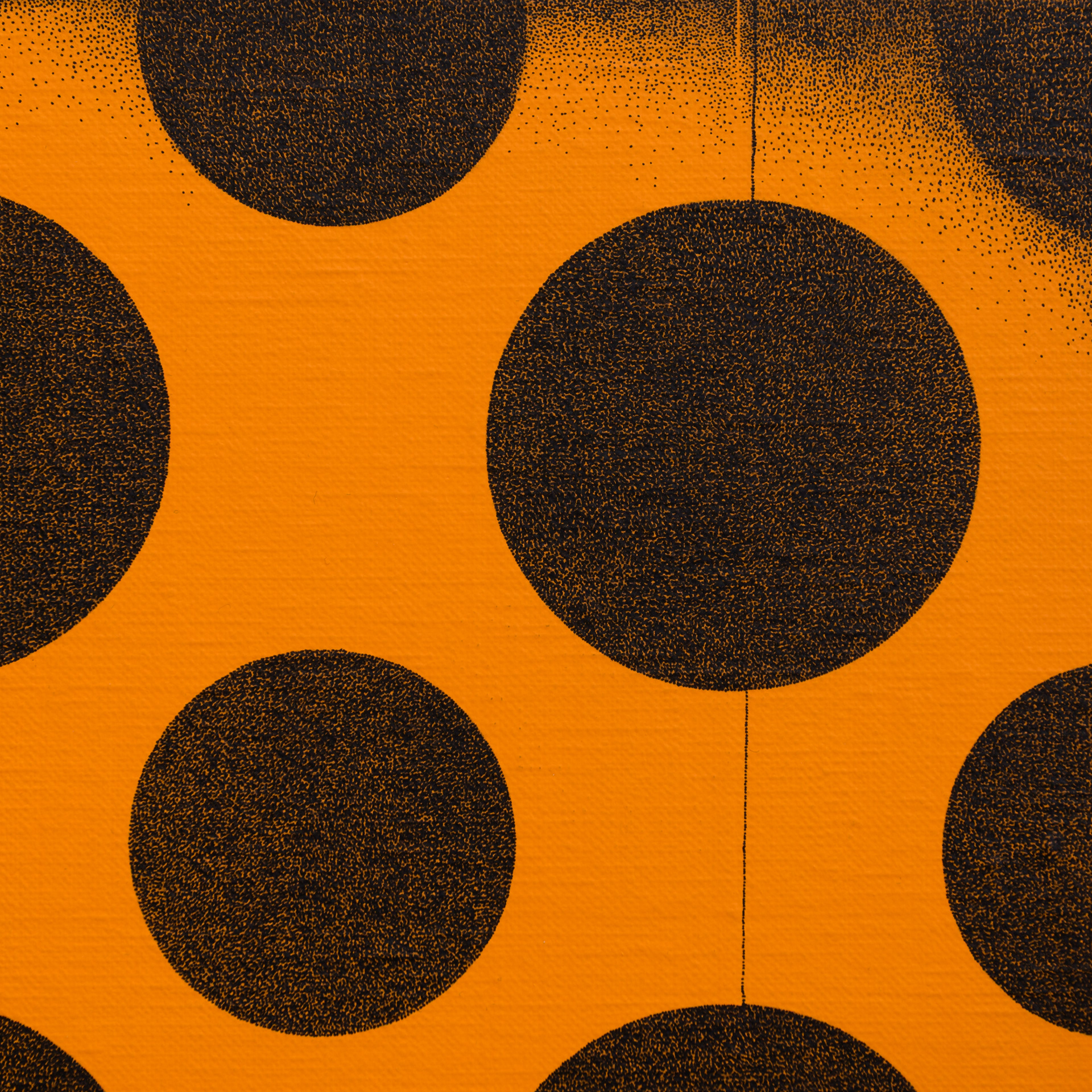 壁に描かれた水玉