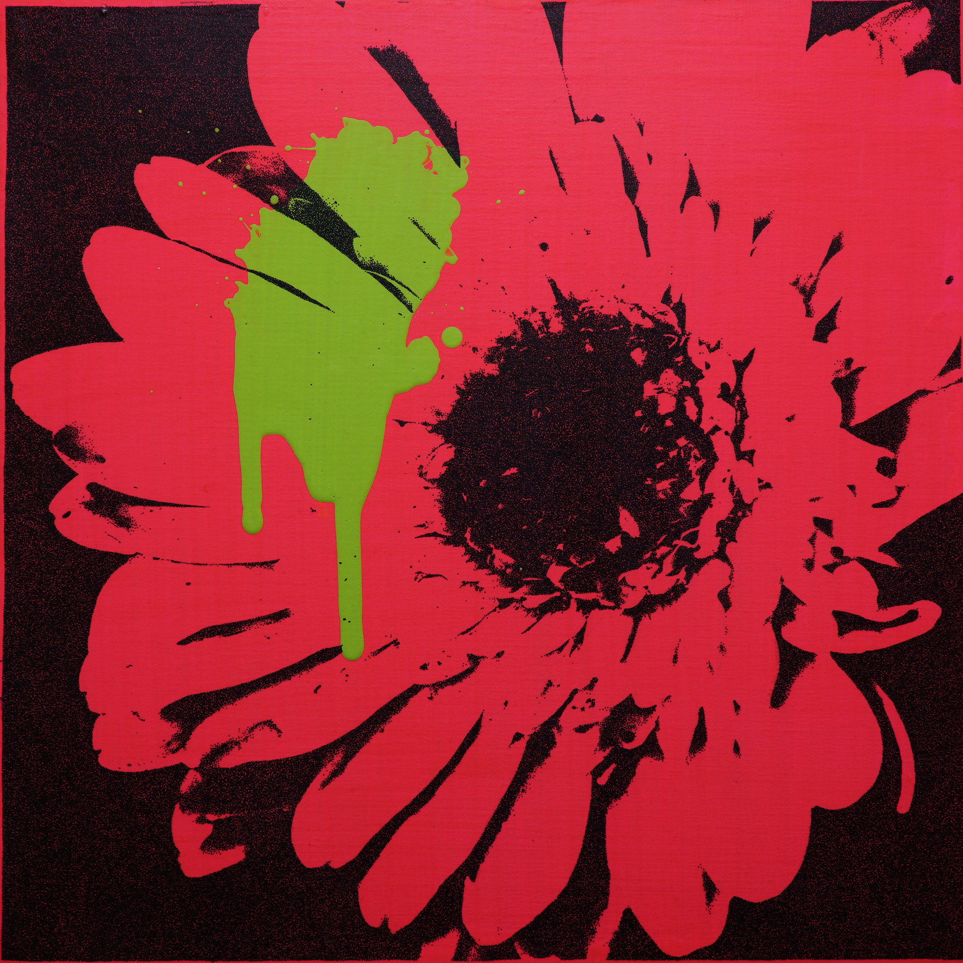 Flower No.9(pink and green)