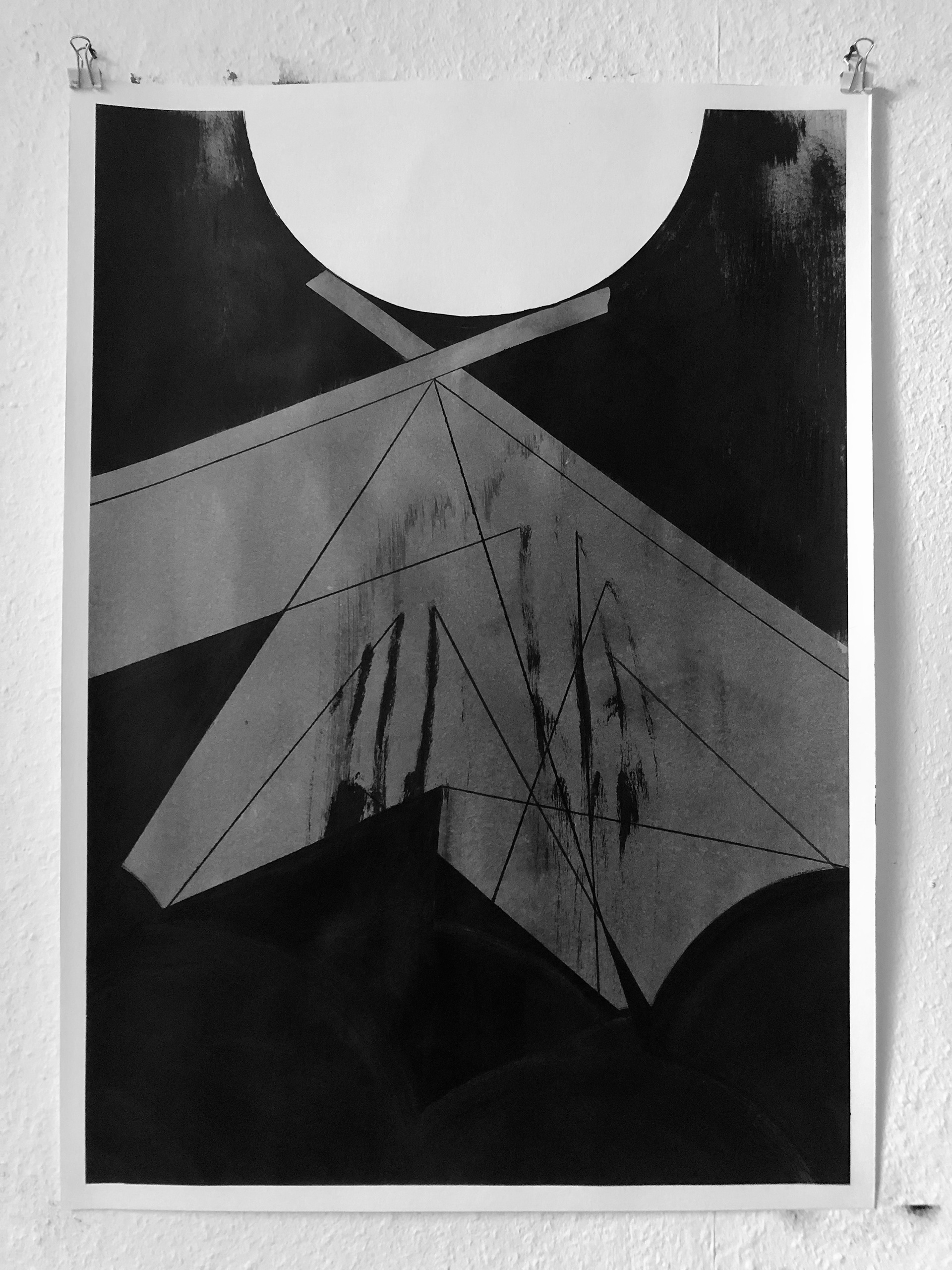 Erinnerung 3 (2025) Zeichentusche auf  290 g/m² Aquarellpapier 50 x 70 cm