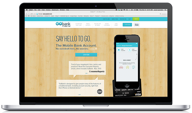 GoBank website
