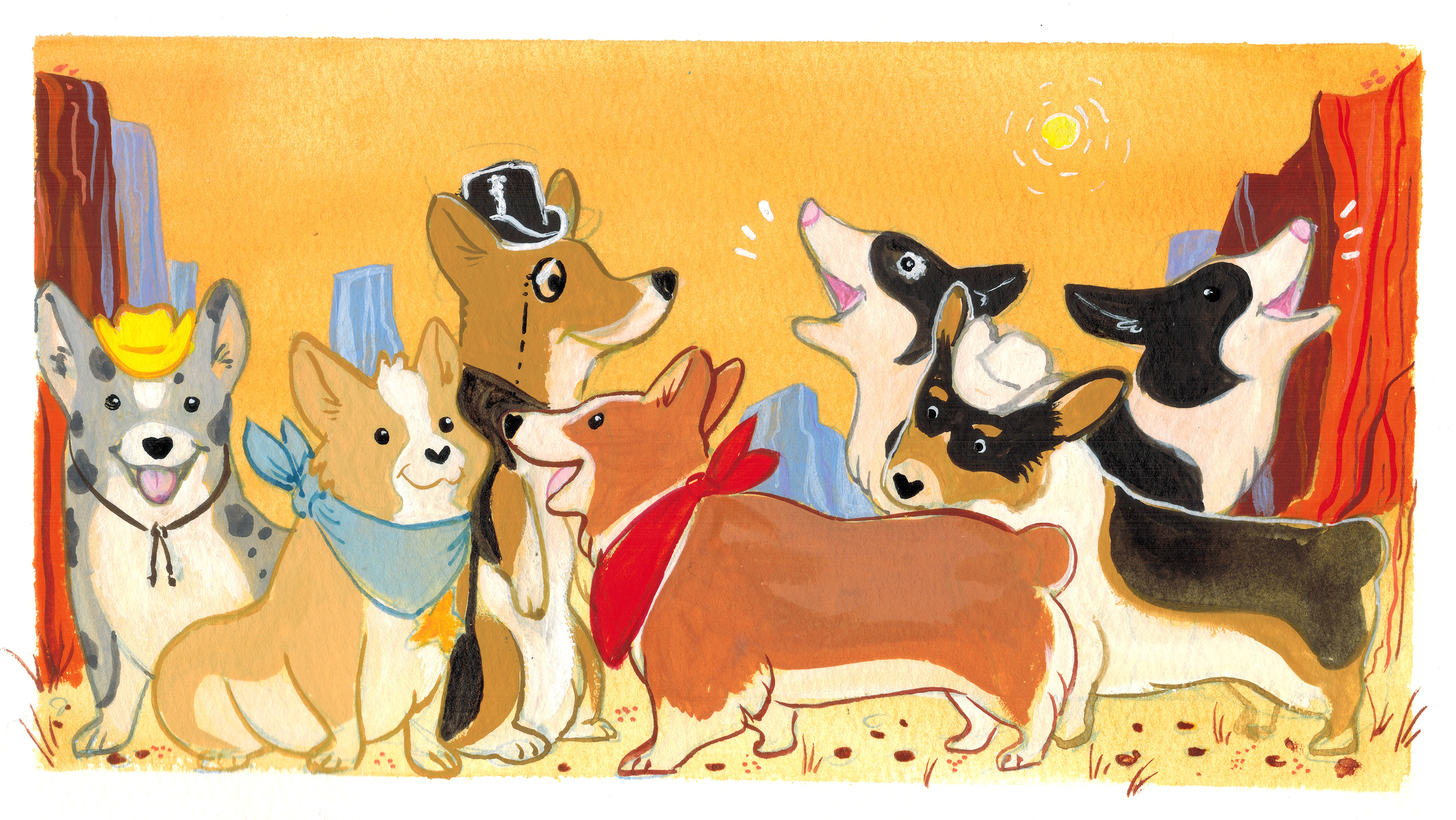 "Corgi Posse - Mediocre Seven"