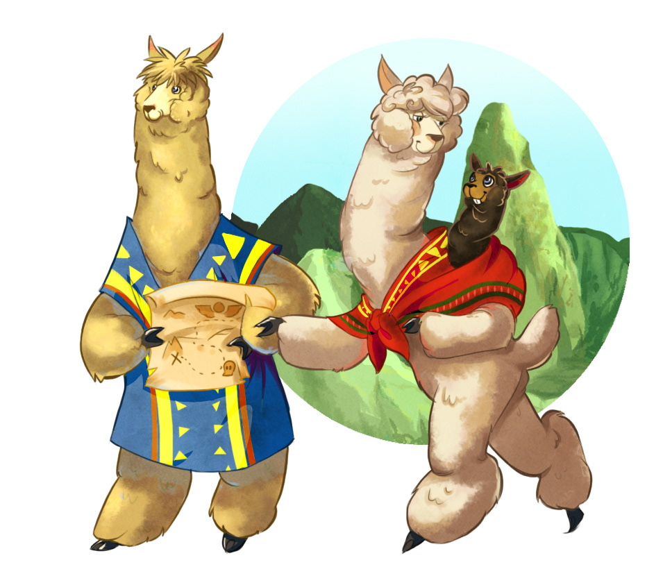 "Alpaca Family Goes on an Adventure"