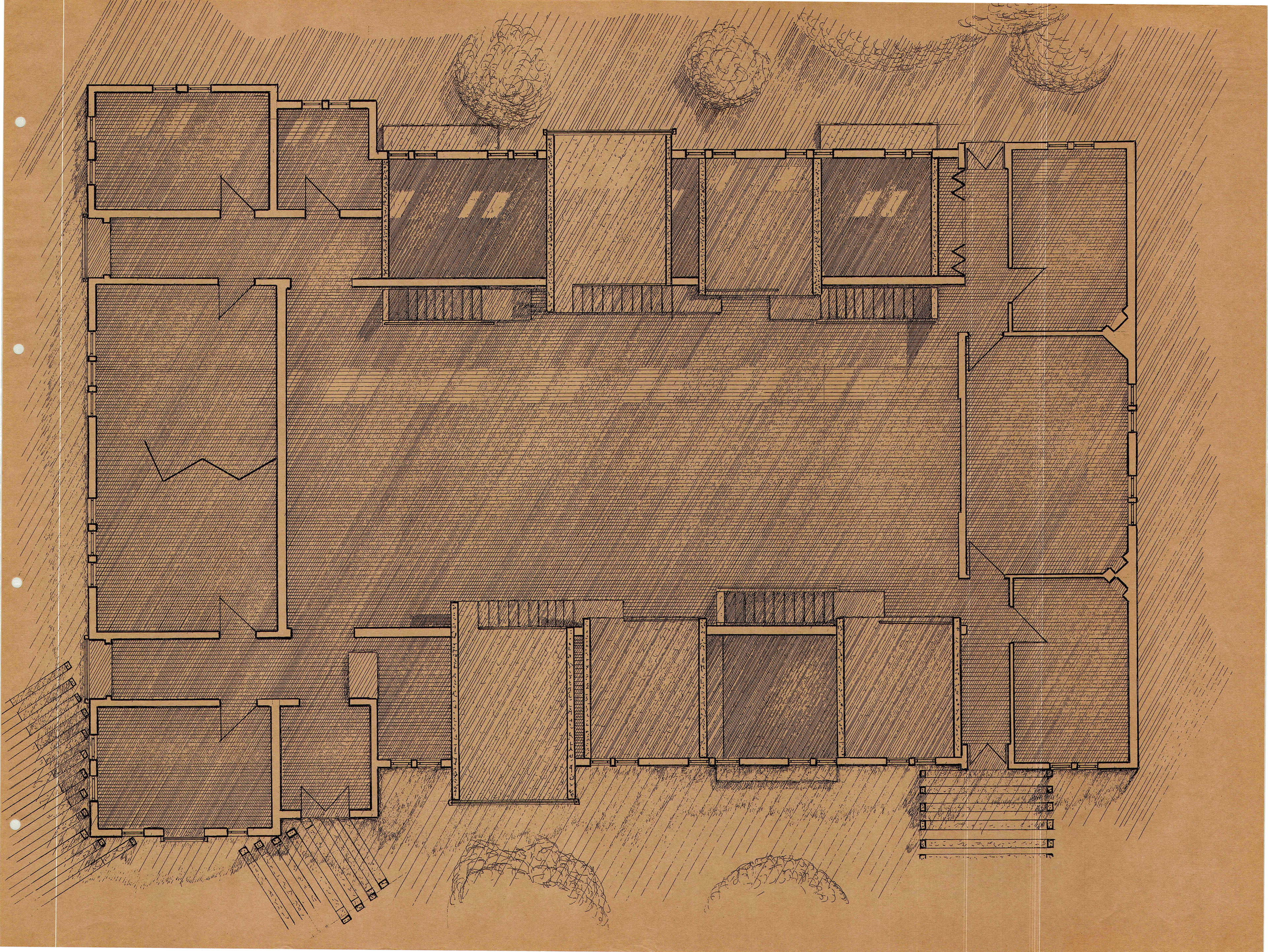 Proposal floor plan with pods
