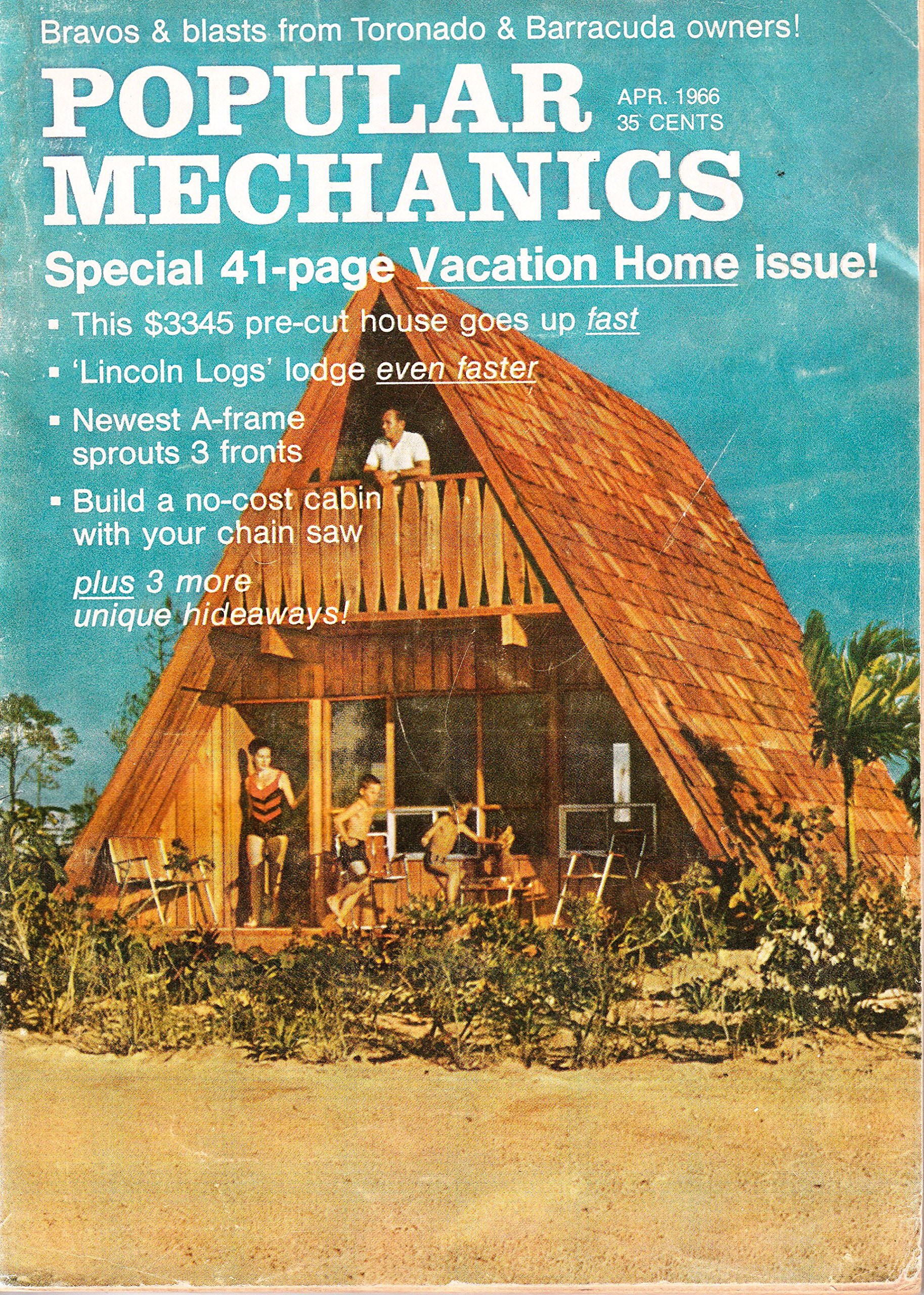 Scan of cover - “Popular mechanics” The Hearst corporation, (April 1966): cover