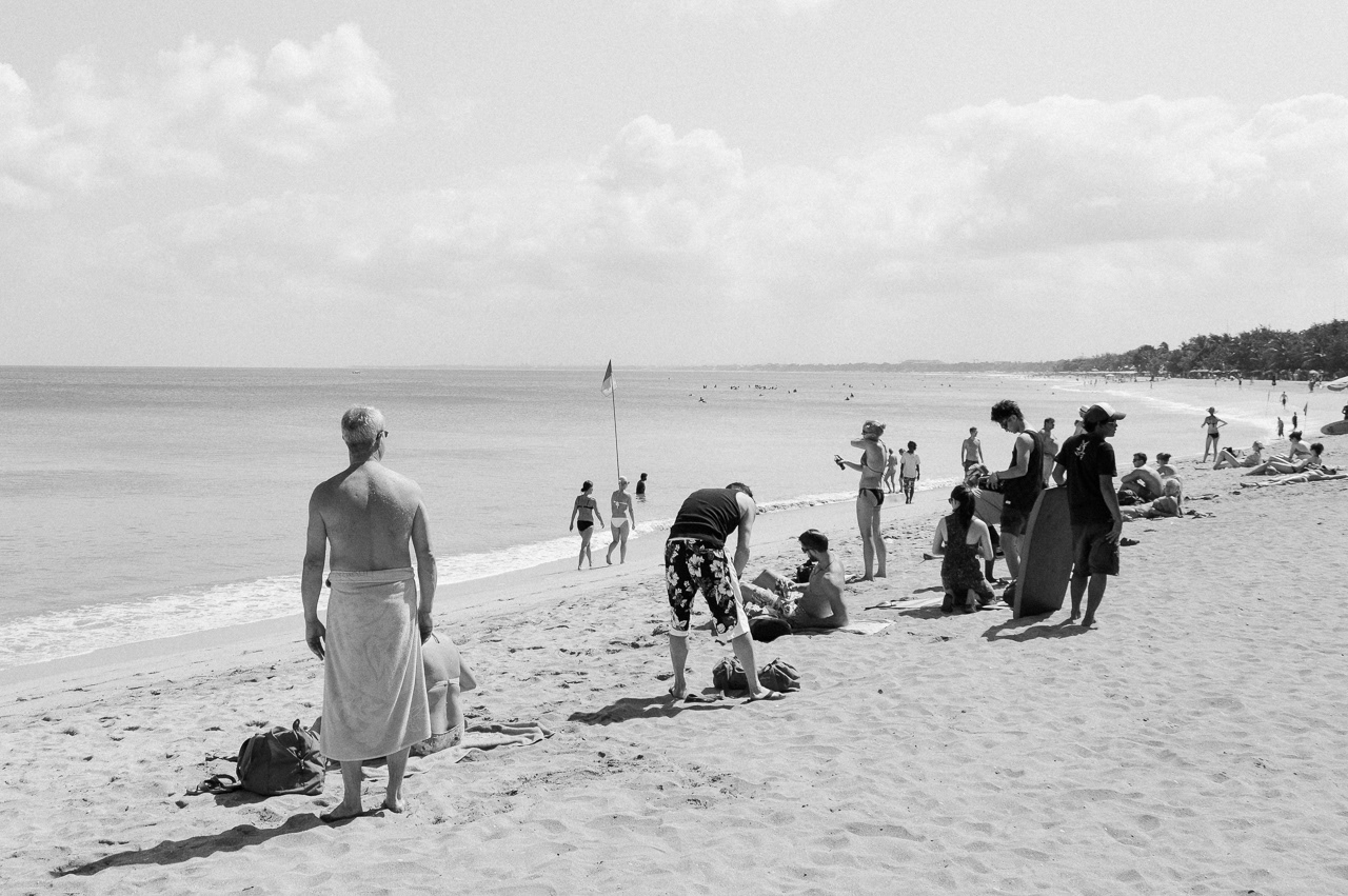 Crowd at Kuta Beach. Kuta, 2014
