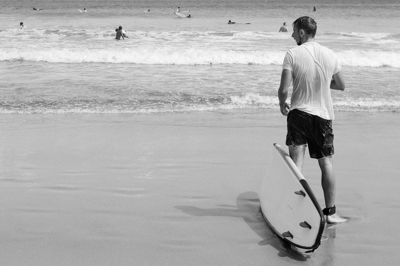 Lone surfer. Kuta, 2014