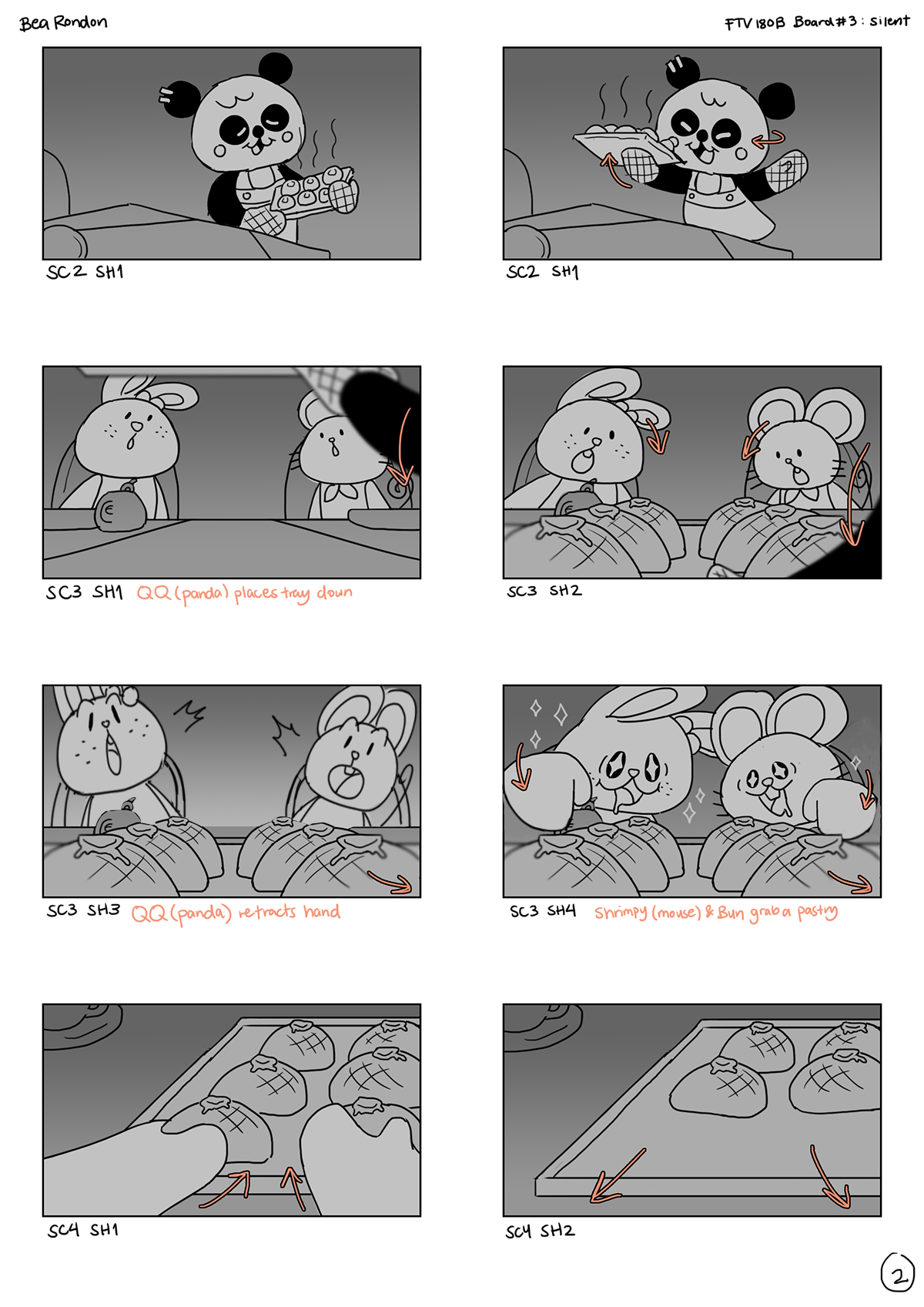 Original silent storyboard (2022) Page 2