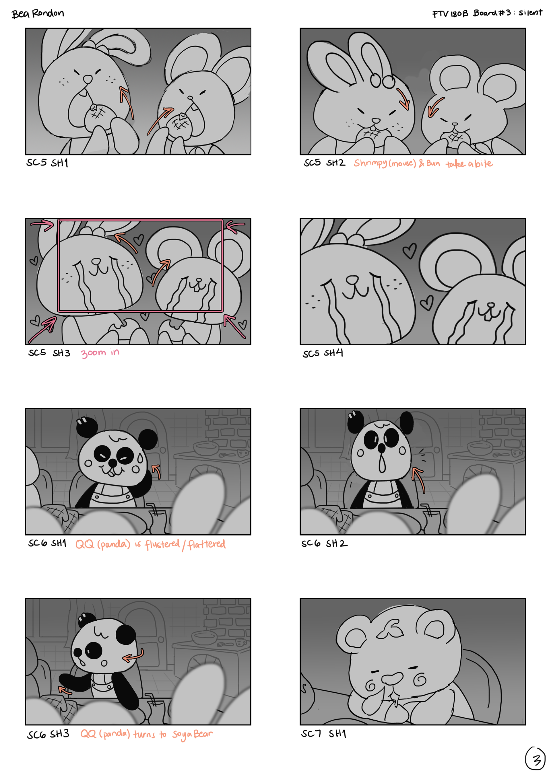 Original silent storyboard (2022) Page 3