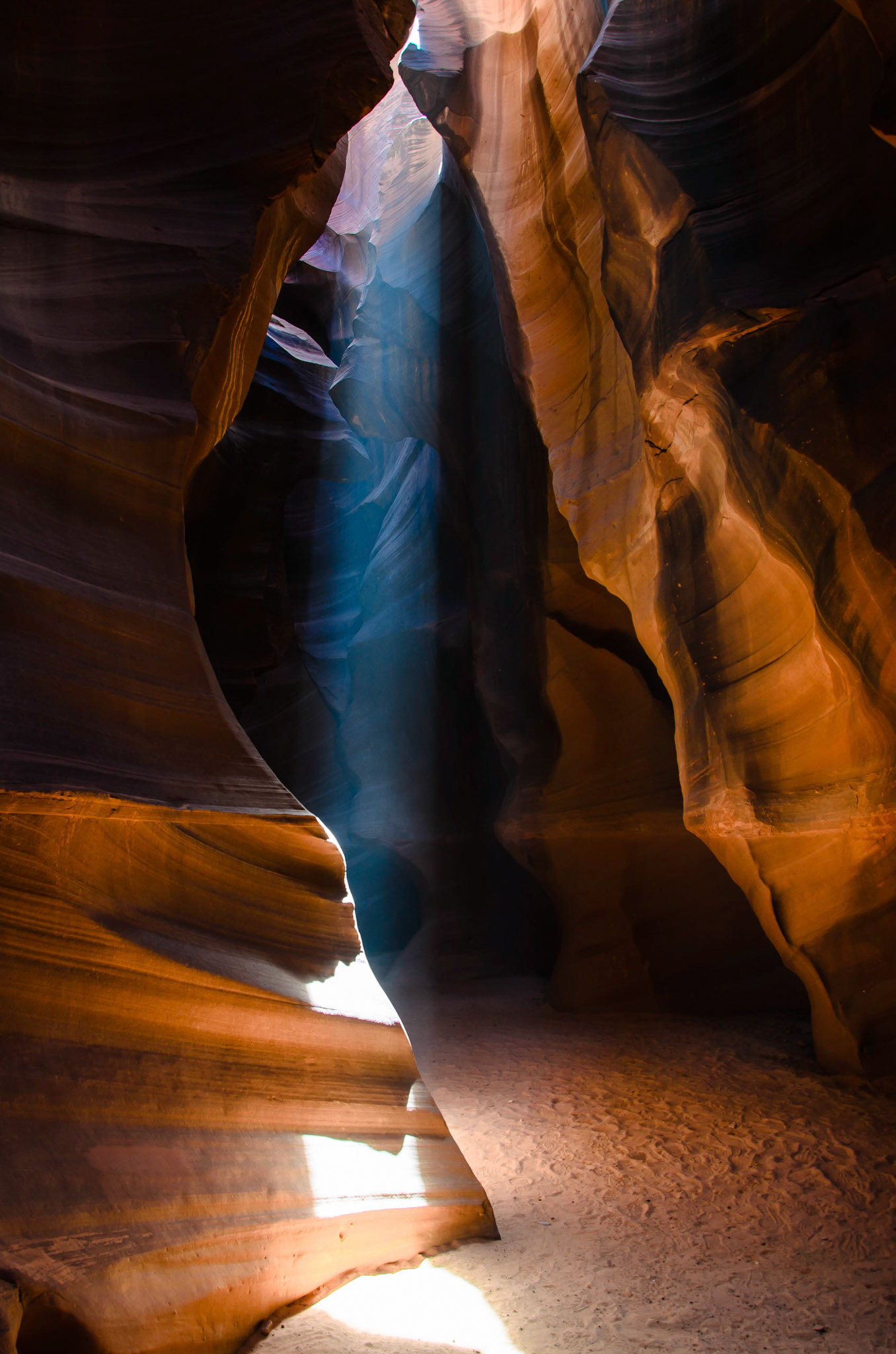 Sunbeams at Antelope Canyon
