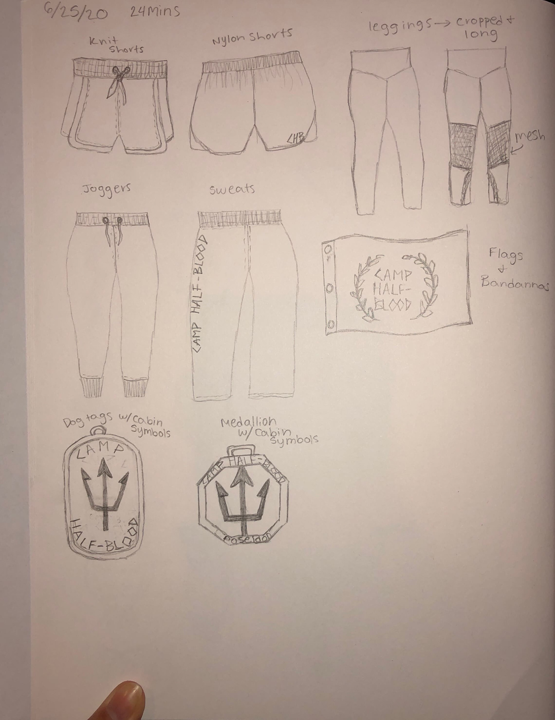 Bottoms and Accessories Options