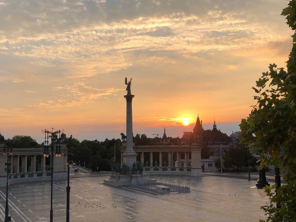 La vista dalla terrazza