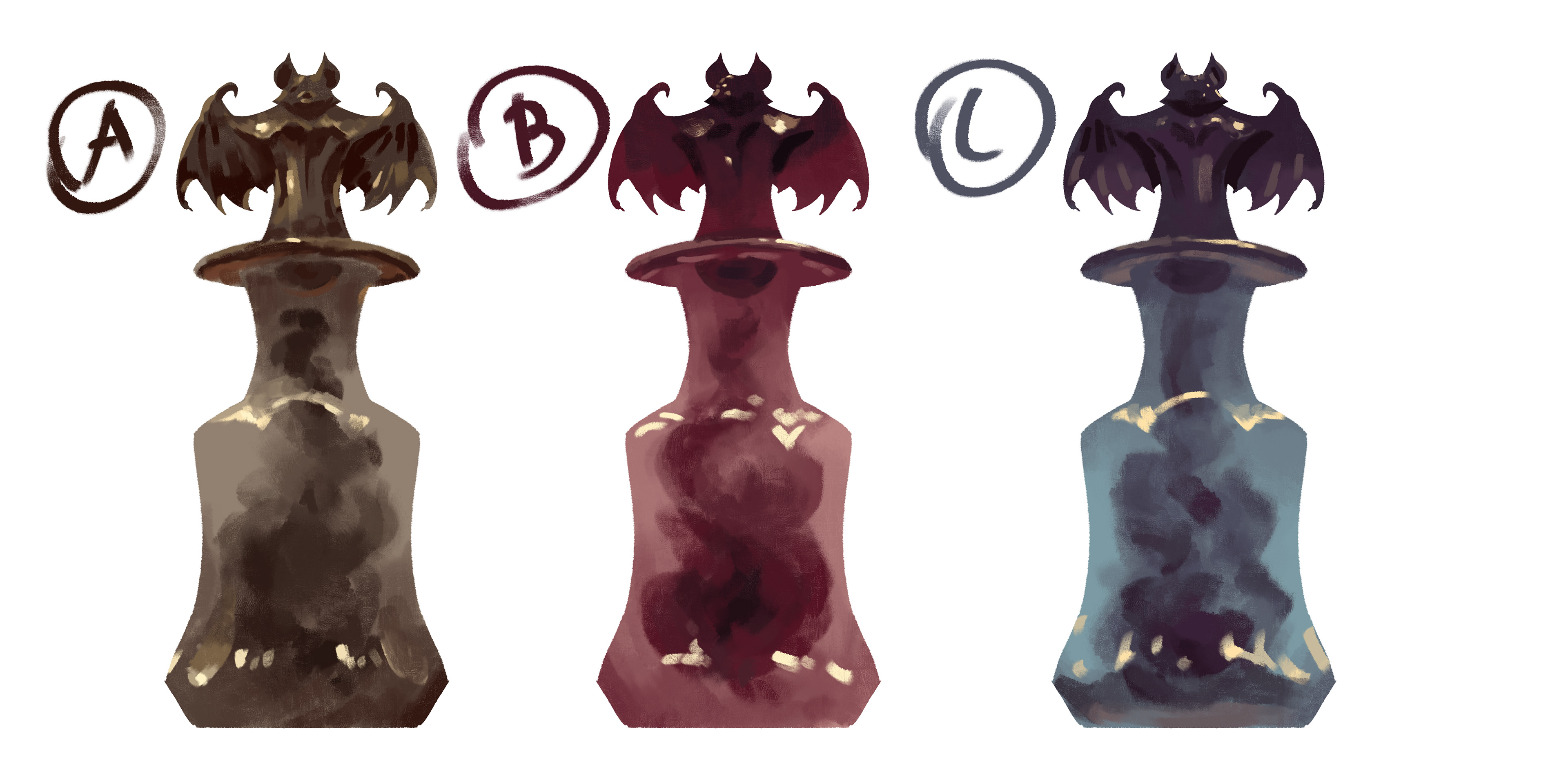 Bottle of Bats Color Schemes