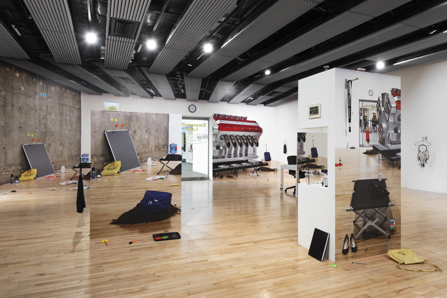 Emmanuelle Lainé, "Learn the Rules Like a Pro, So You Can Break Them Like an Artist!", Hayward gallery, exhibition view, credit: Thierry Bal