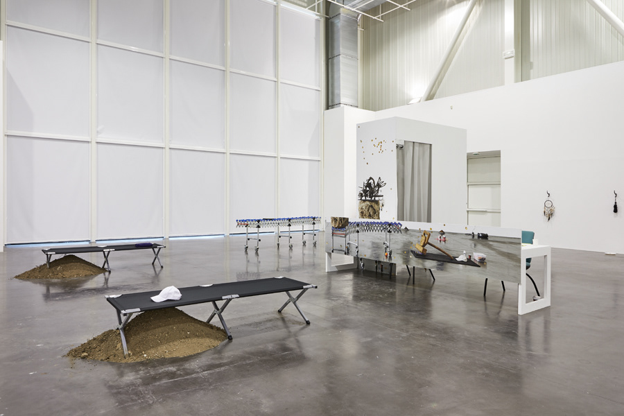 Emmanuelle Lainé, Suspension Volontaire de la Crédulité, Panorama 2019, exhibition view, Credit : Jeanchristophe Lett