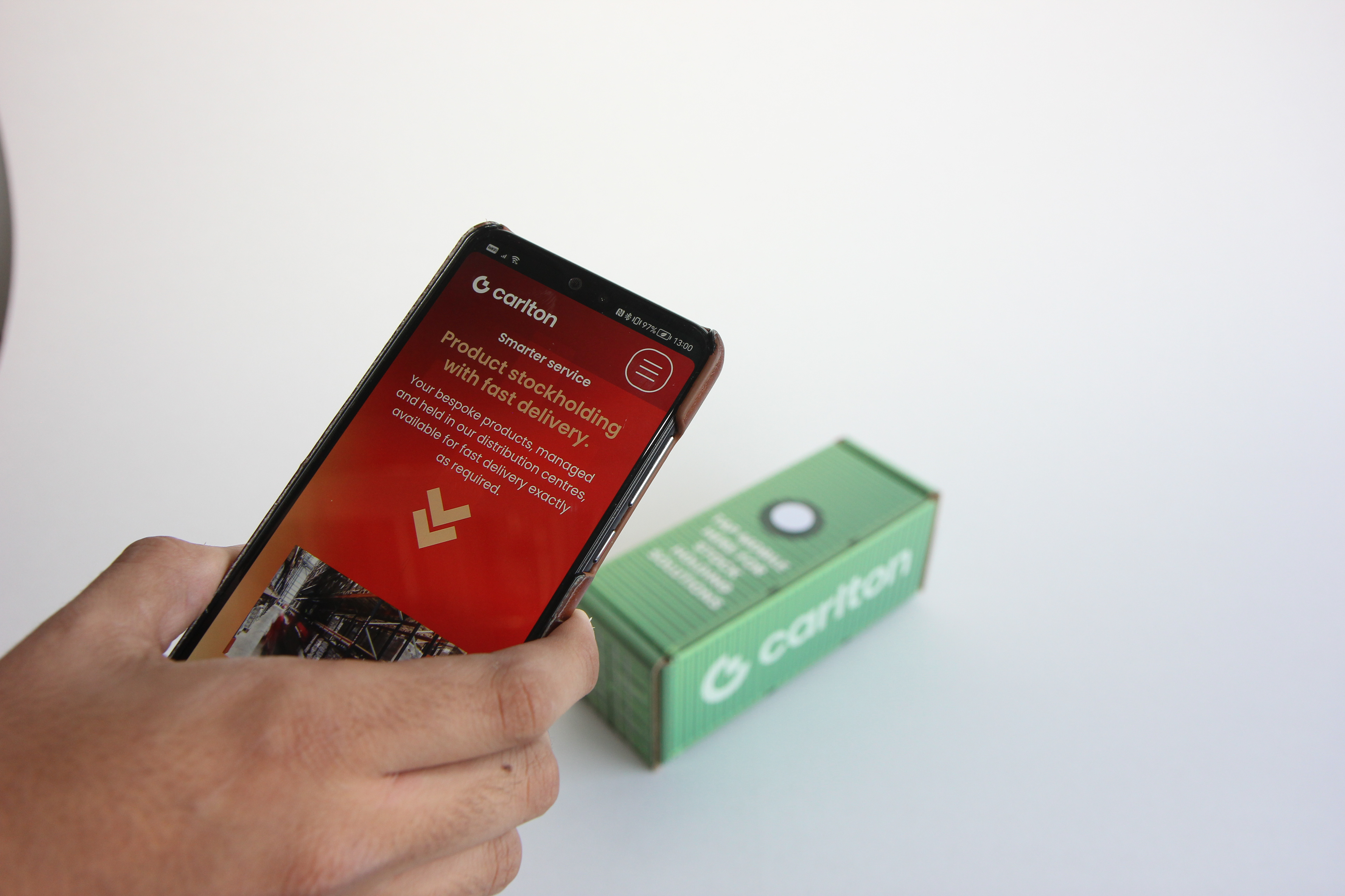 NFC tagged box to goto web page