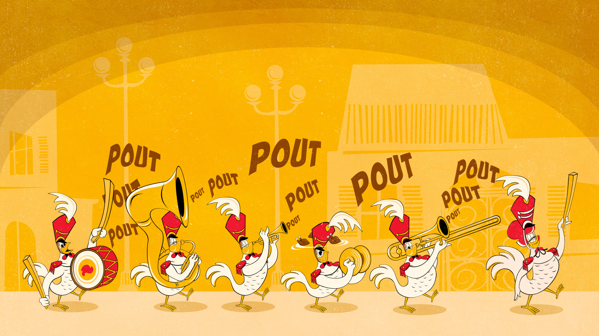 St Hubert - military parade