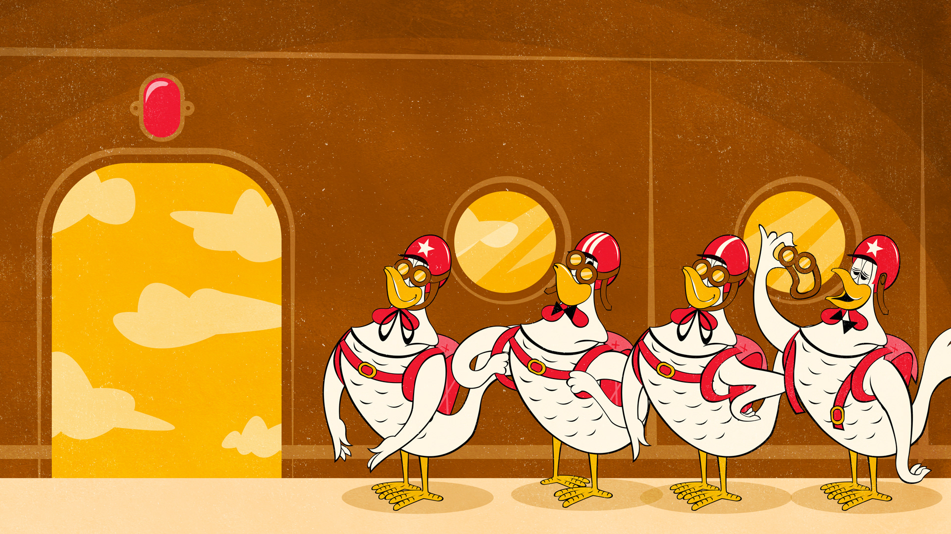 St Hubert - on the plane