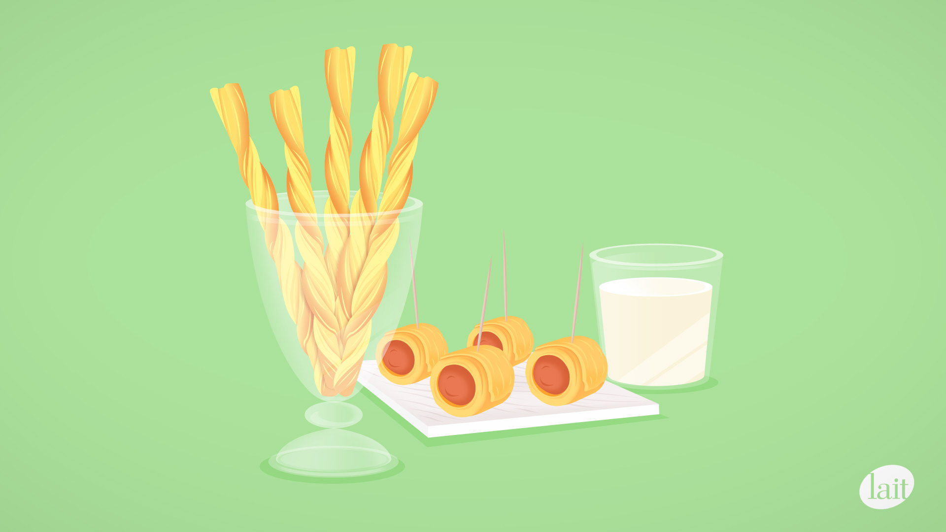 Le Lait - feuilleté saucisse