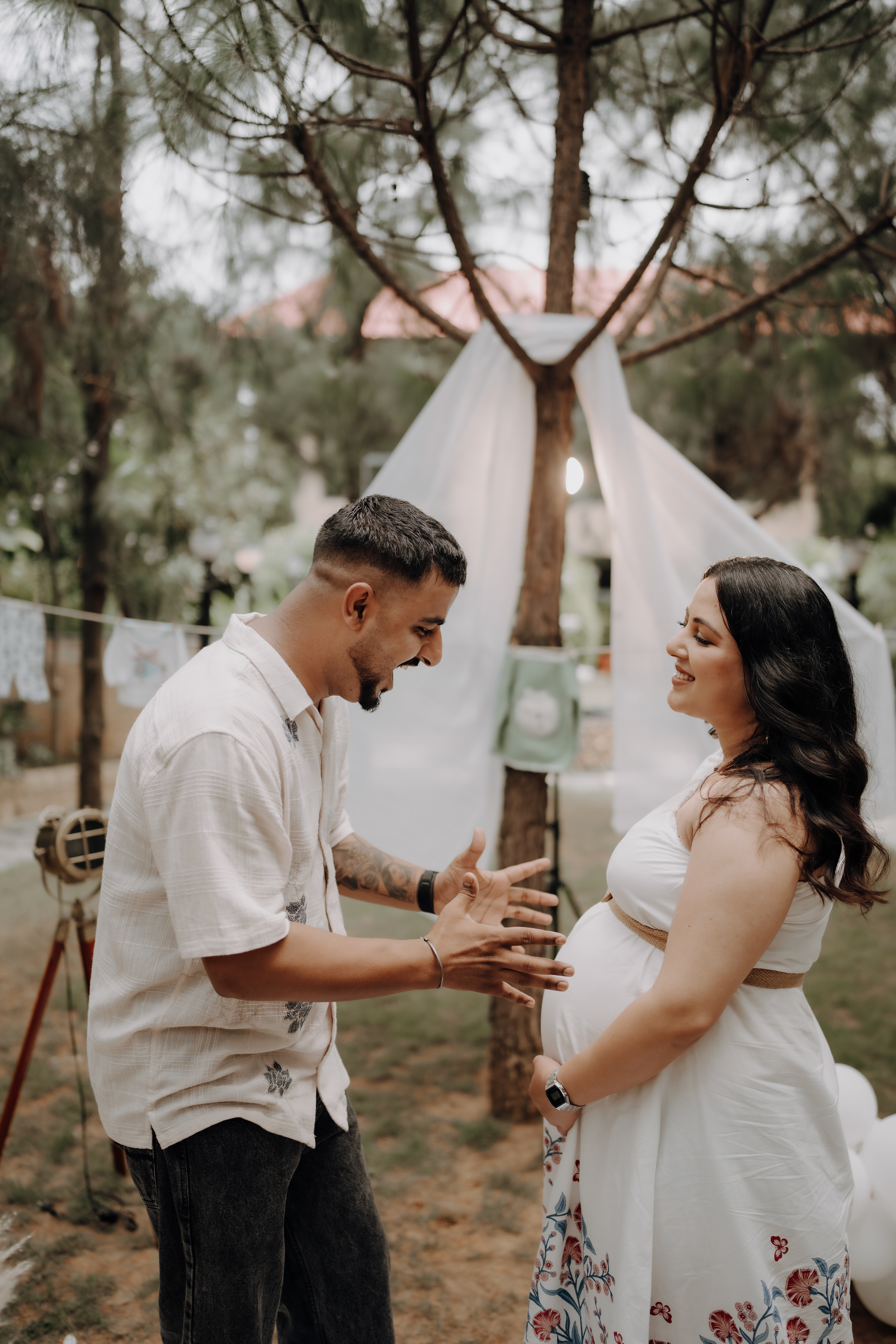 "Our journey began with love, and now it grows beneath the sky."