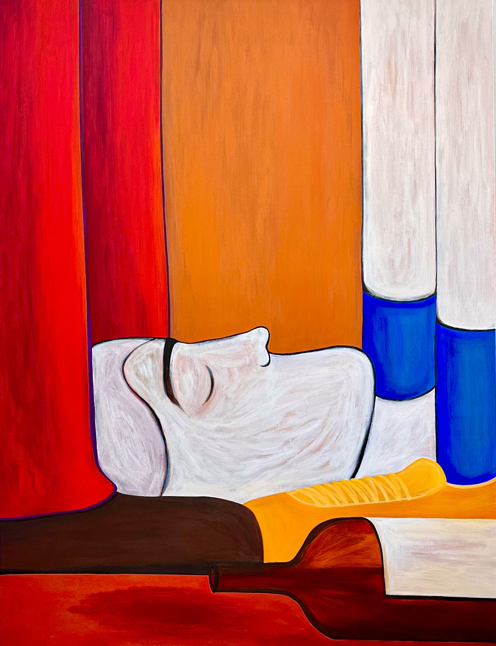 TRAPPED IN TRADITION, 2024 (180x150 cm)
