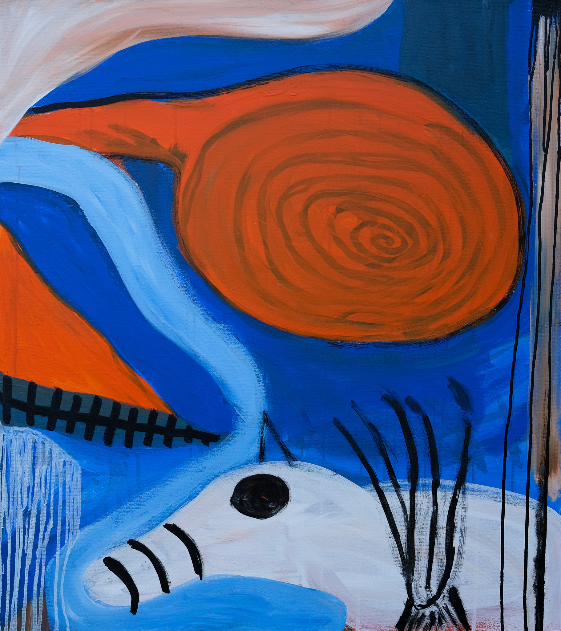 Untitled, 2024 (85x85 cm) Collab with Kasper Bechsgaard