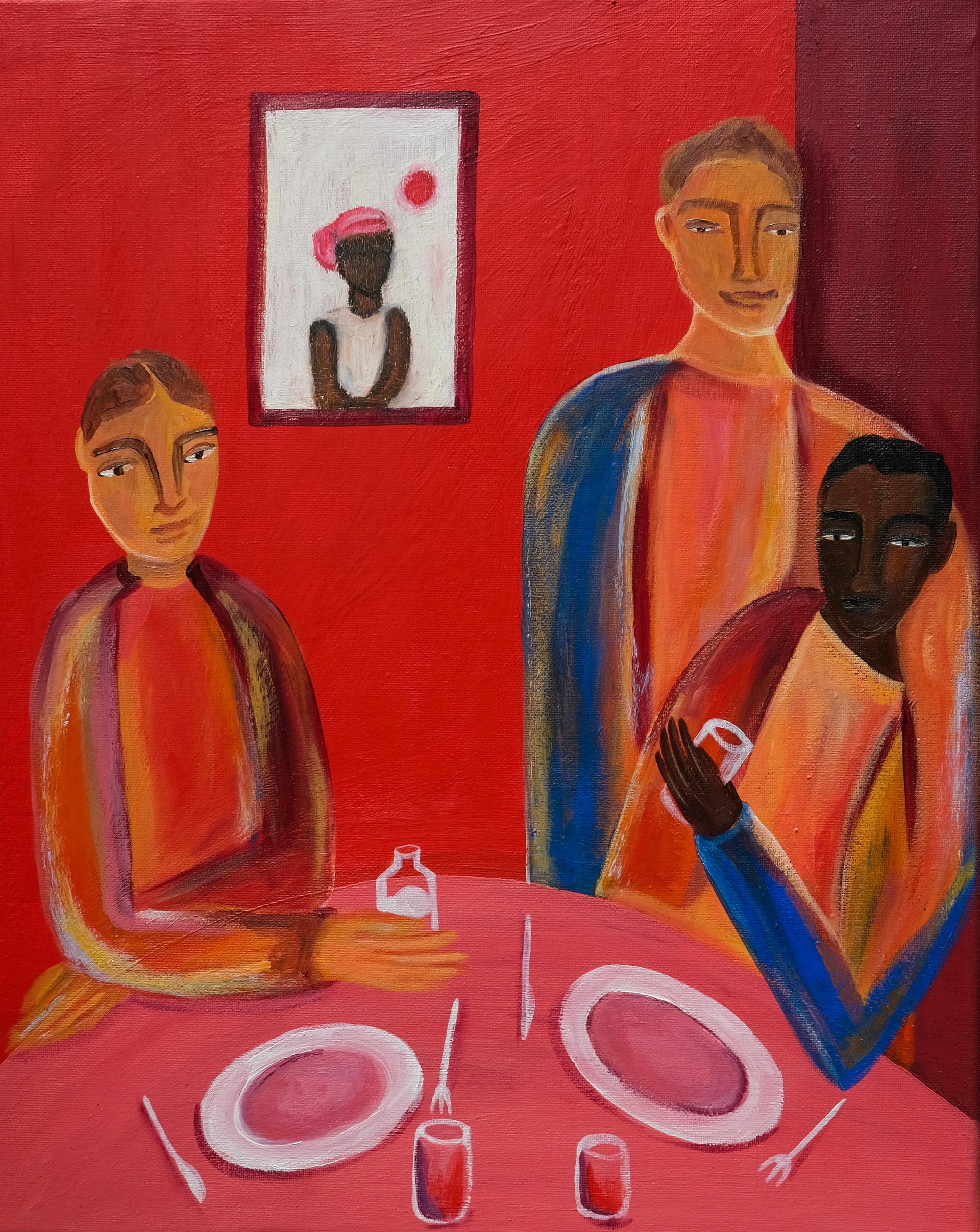 Dinner At Bongani's, 2024 (40x50 cm)