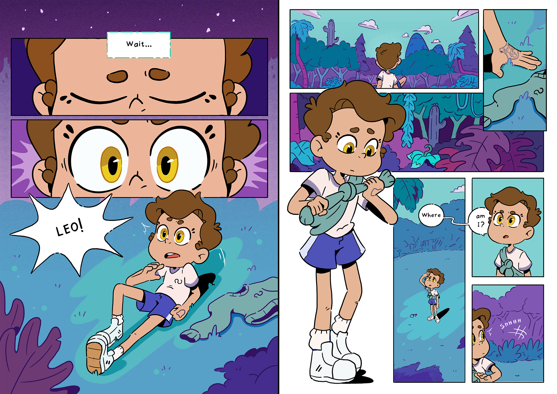 comic page color by Helder Oliveira