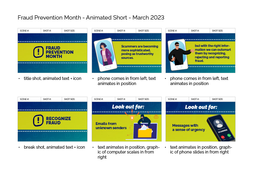 Animated Short Storyboard Page 1