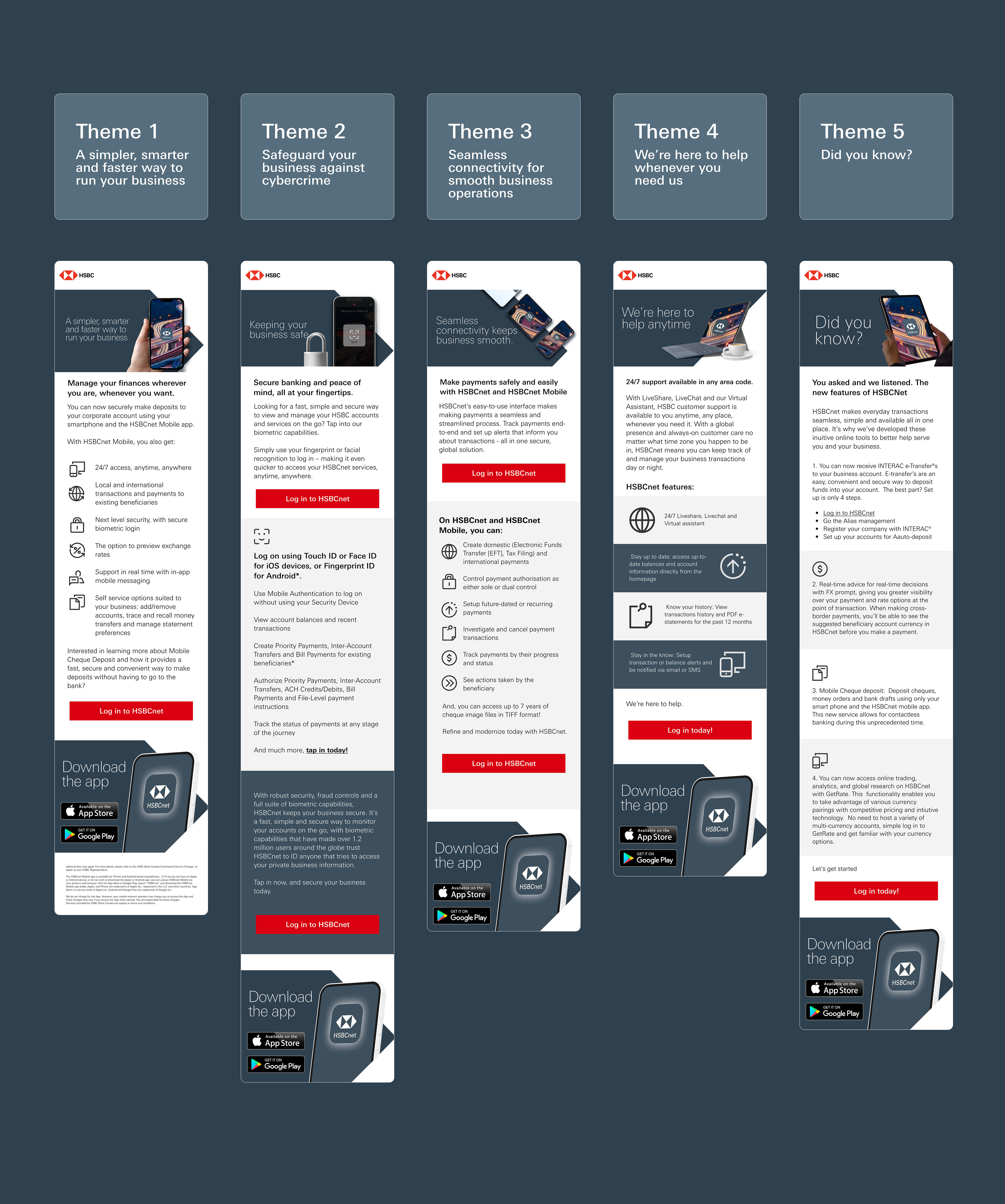 HSBC Email Layout Directions
