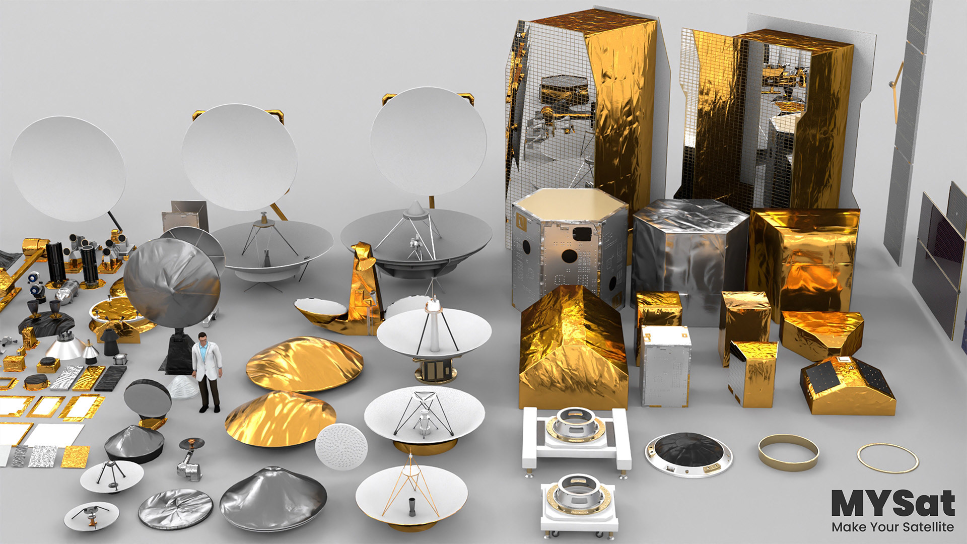 Antennas, Payloads, Ground Equipments...