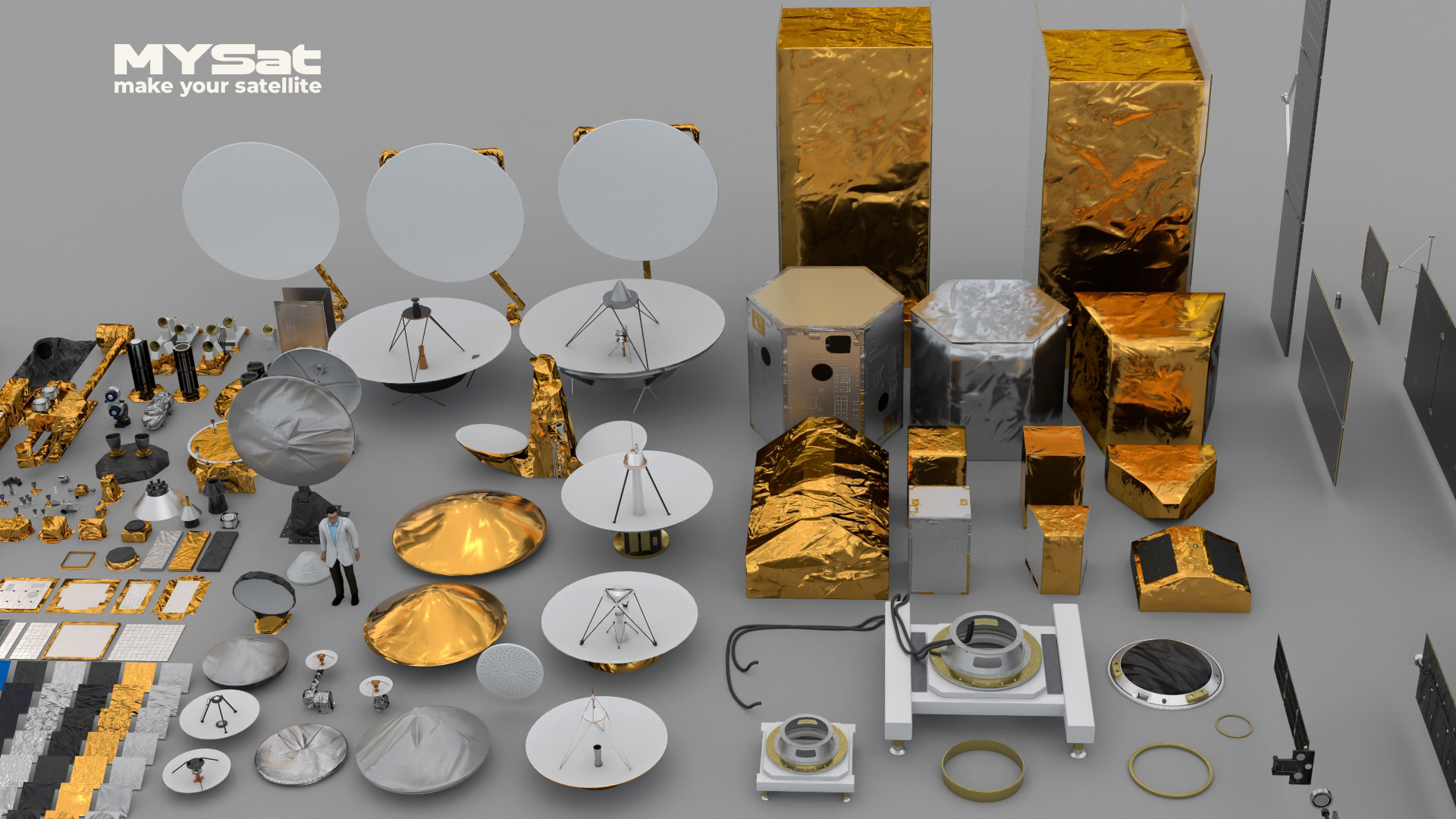 Antennas, Payloads, Ground Equipments...