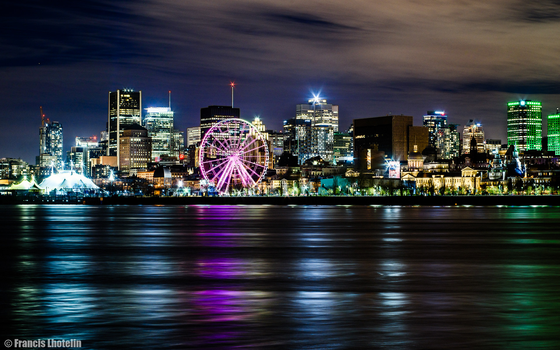 Vieux-Port vu de l'Île Sainte-Hélène