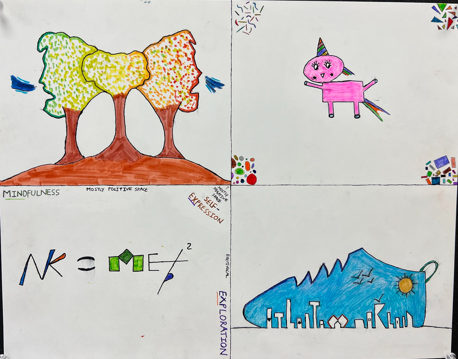 Positive and Negative Spaces