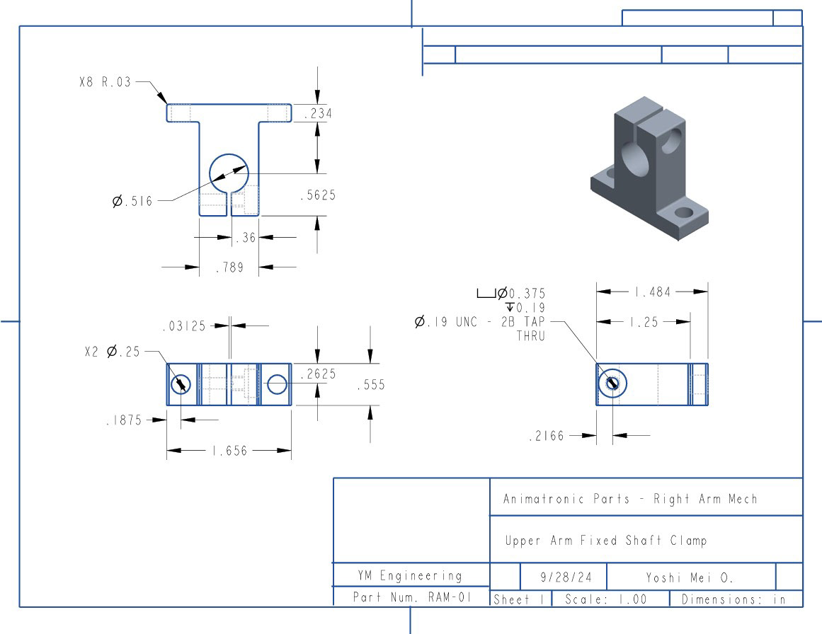CAD Multi-view Drawing