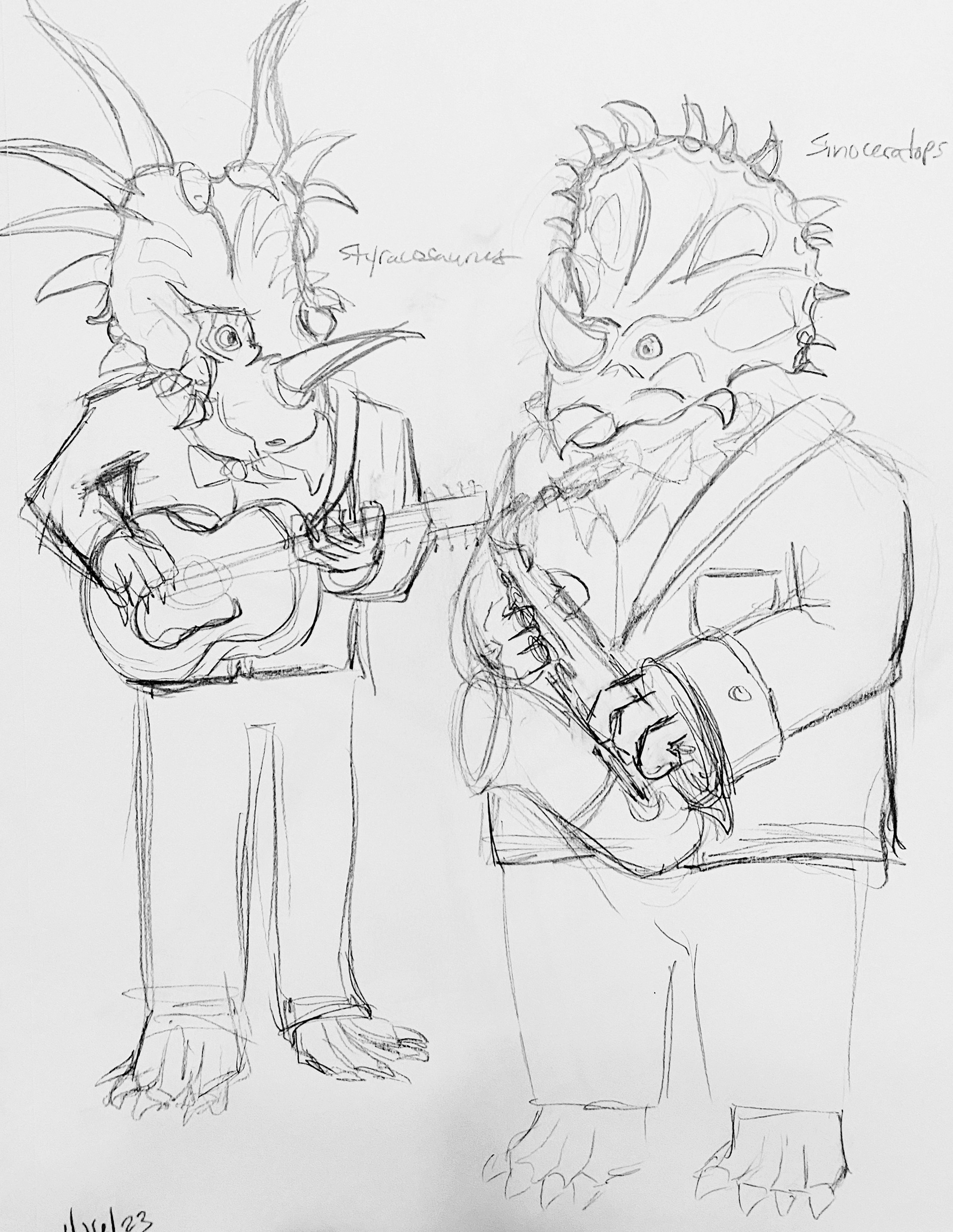 Styracosaurus and Sinoceratops Blues Players- 2023